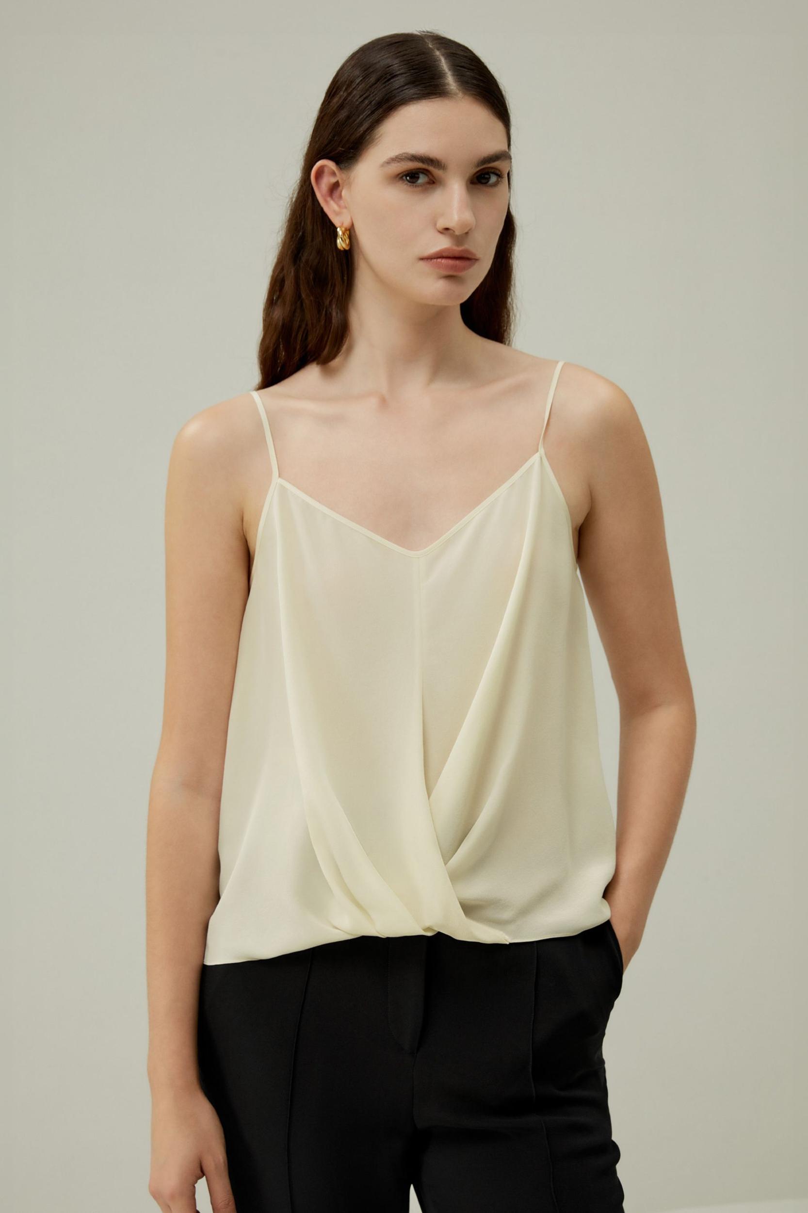 Thin-Strap Crêpe de Chine Cami Product Image