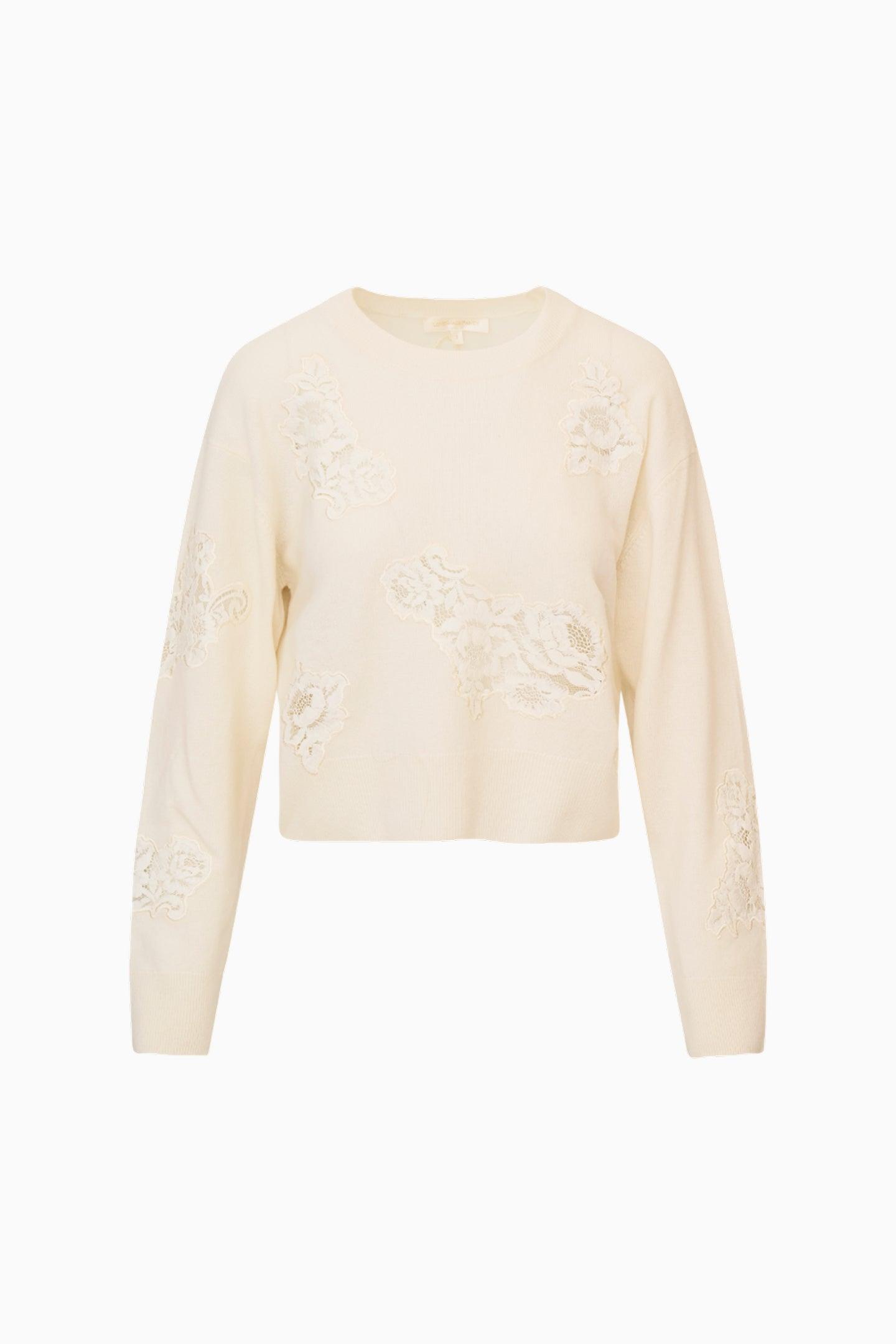 Lazuli Cashmere & Lace Sweater Product Image