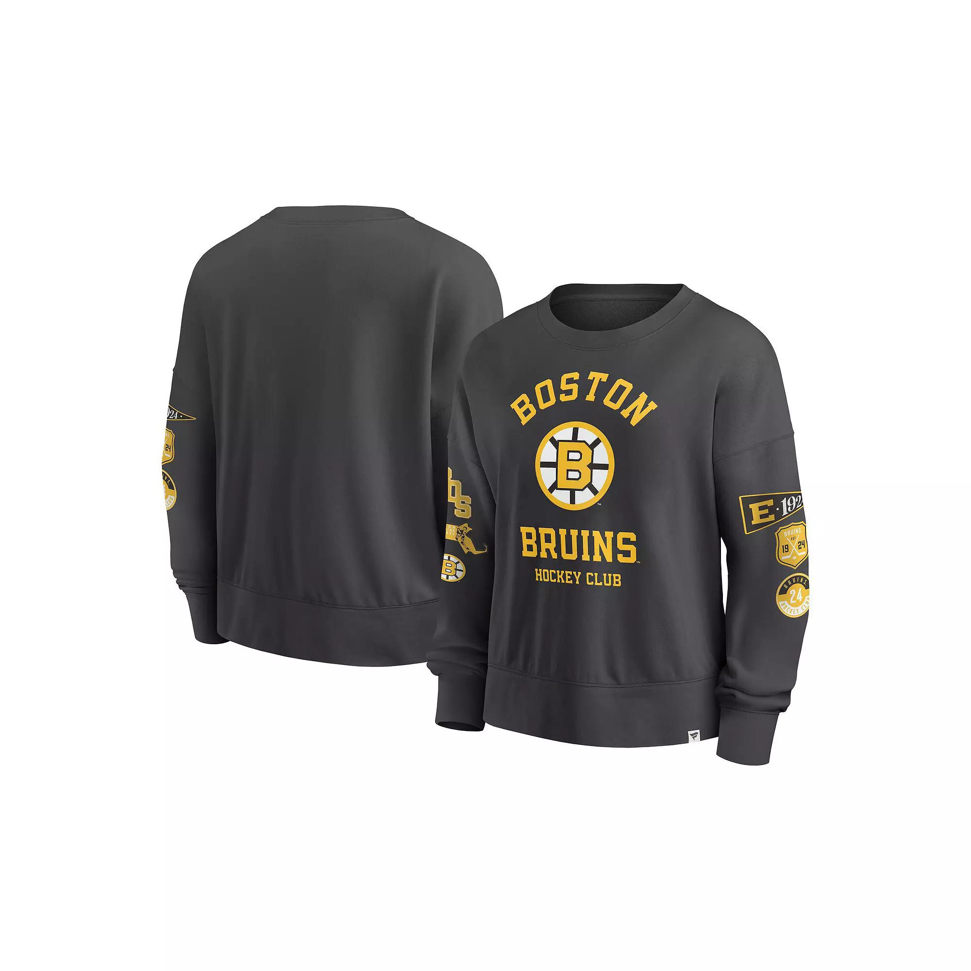 Women's Fanatics Black Boston Bruins Over Product Image