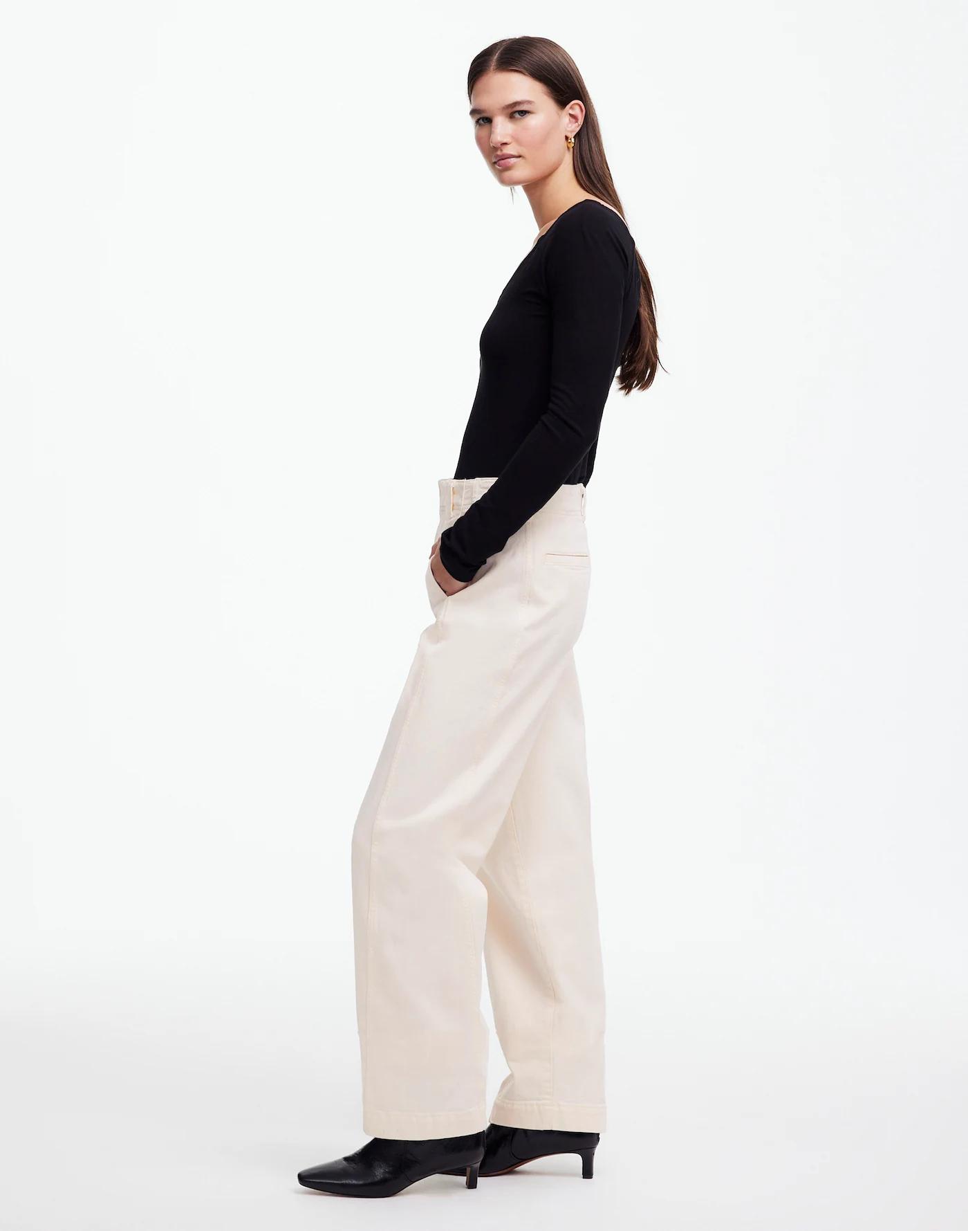 Tapered Denim Trousers Product Image