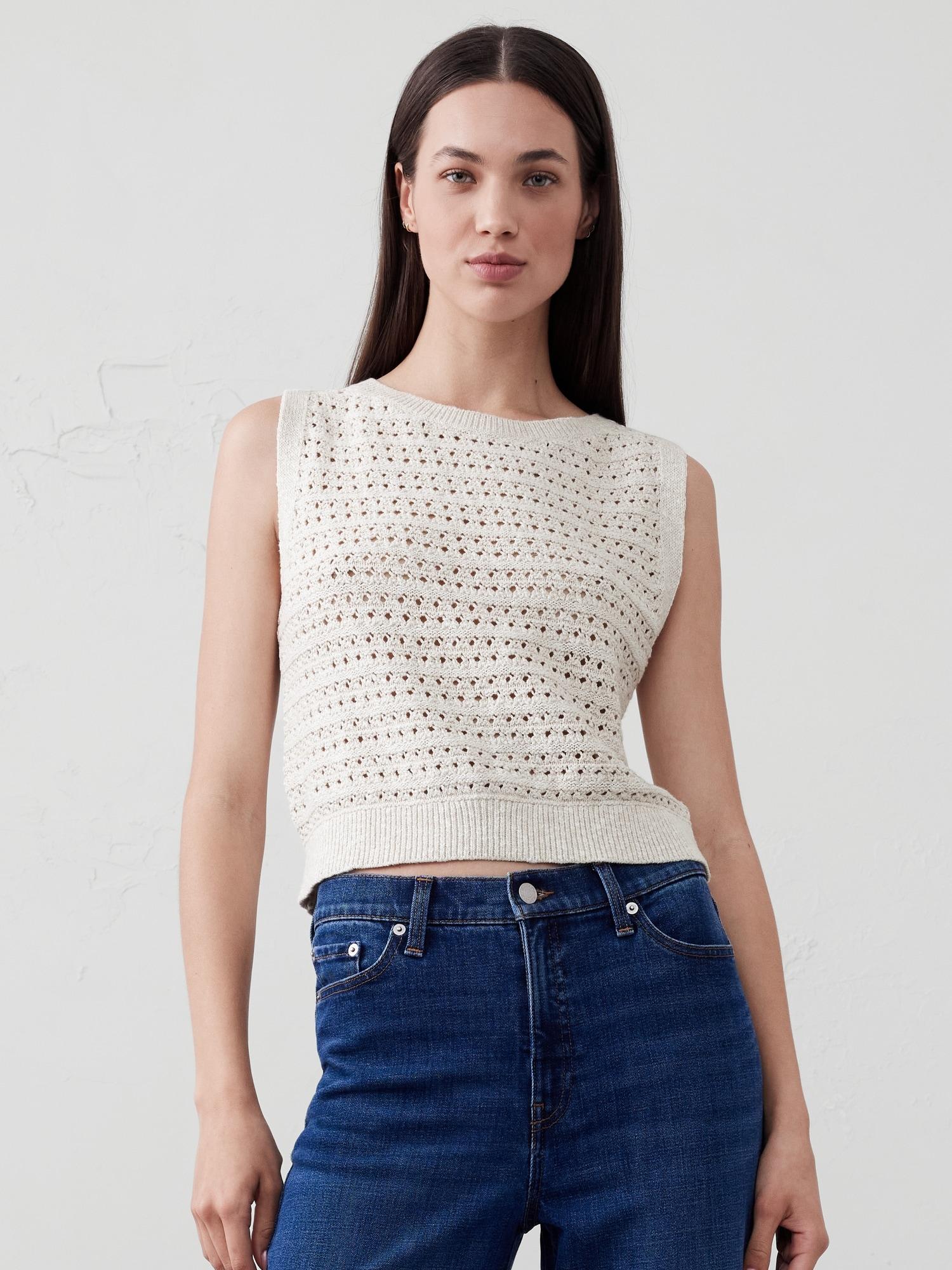 Open-Stitch Sweater Tank Product Image