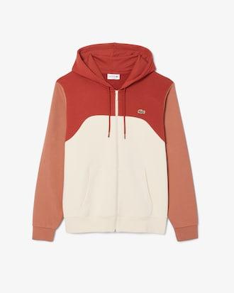 Men's Zip-Up Colorblock Hoodie Product Image