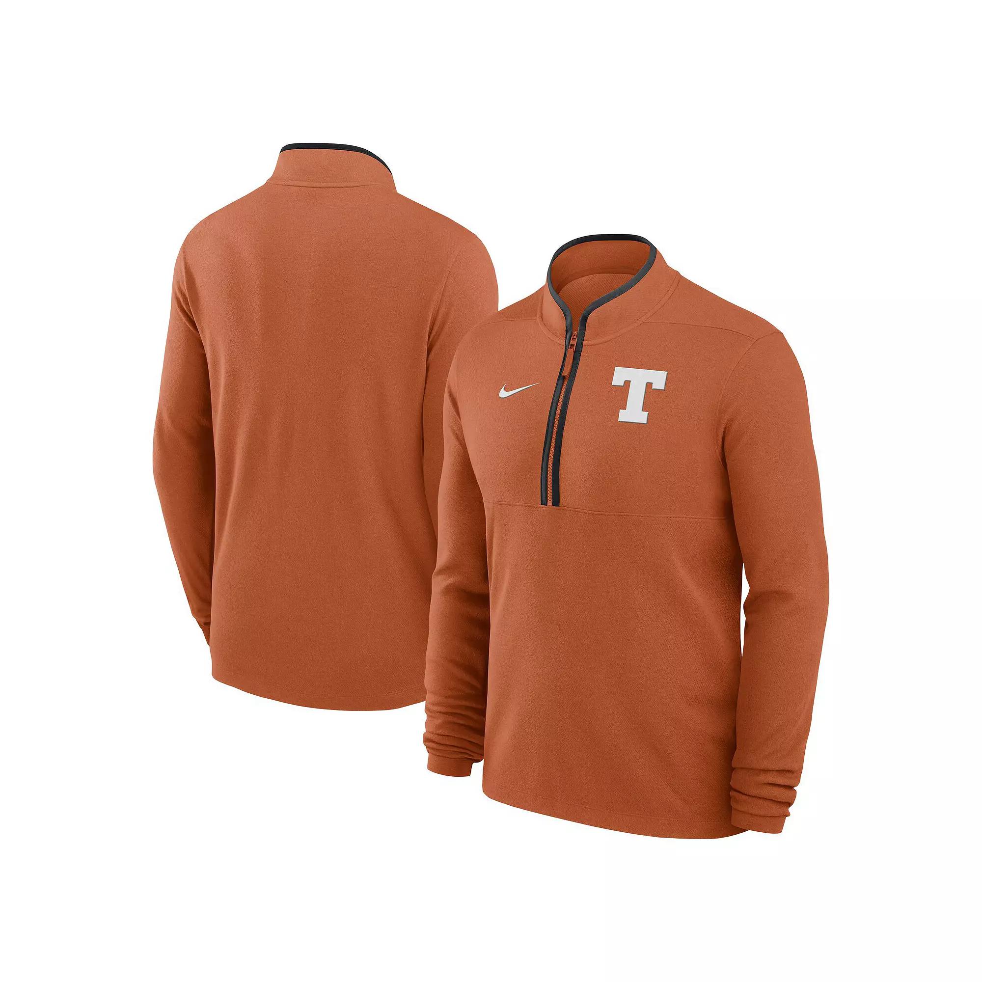 Men's Nike Texas Orange Texas Longhorns Baseball Logo Victory Performance Half-Zip Pullover,  Product Image