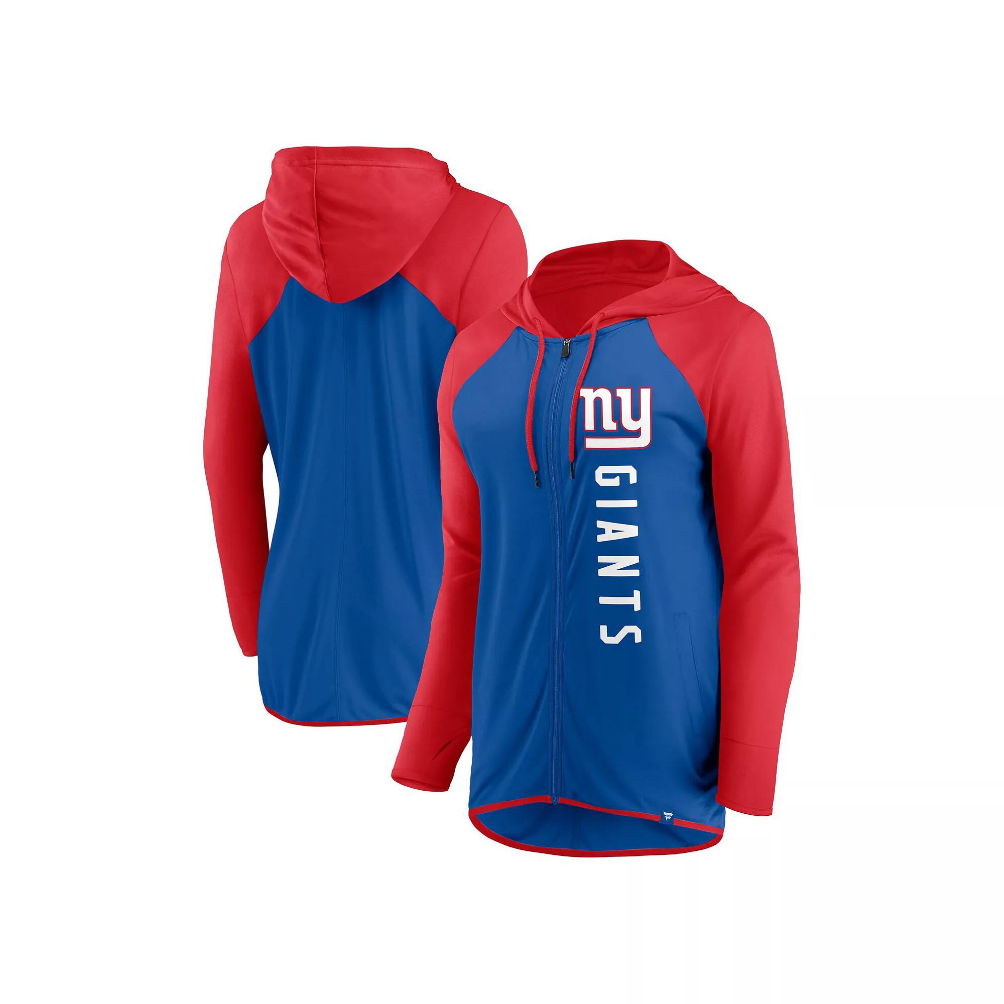 Women's Fanatics Branded Royal/Red New York Giants Forever Fan Full-Zip Hoodie, Size: XS, Blue Product Image
