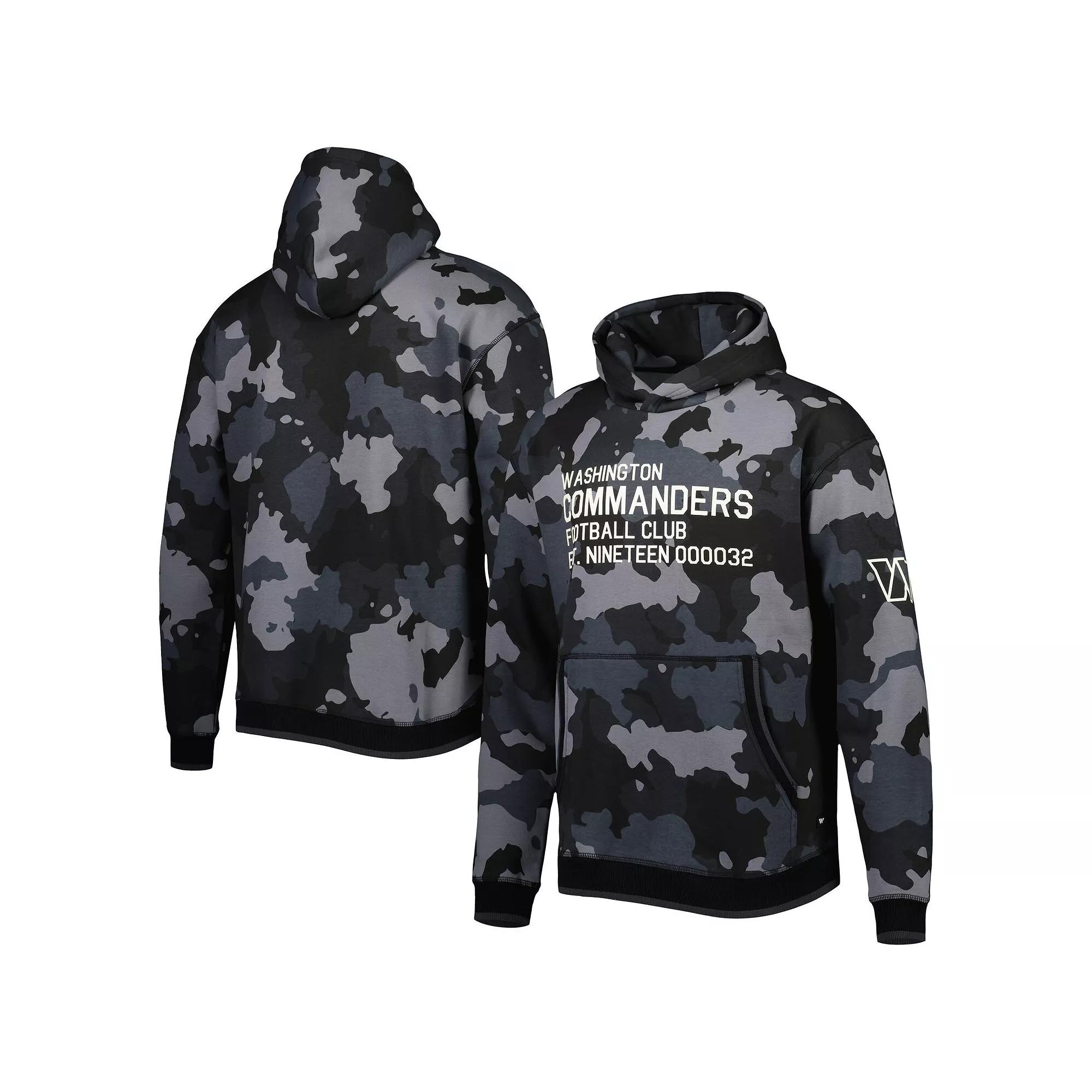 Men's The Wild Collective Black Washington Commanders Camo Pullover Hoodie, Size: Medium, Wft Black Product Image
