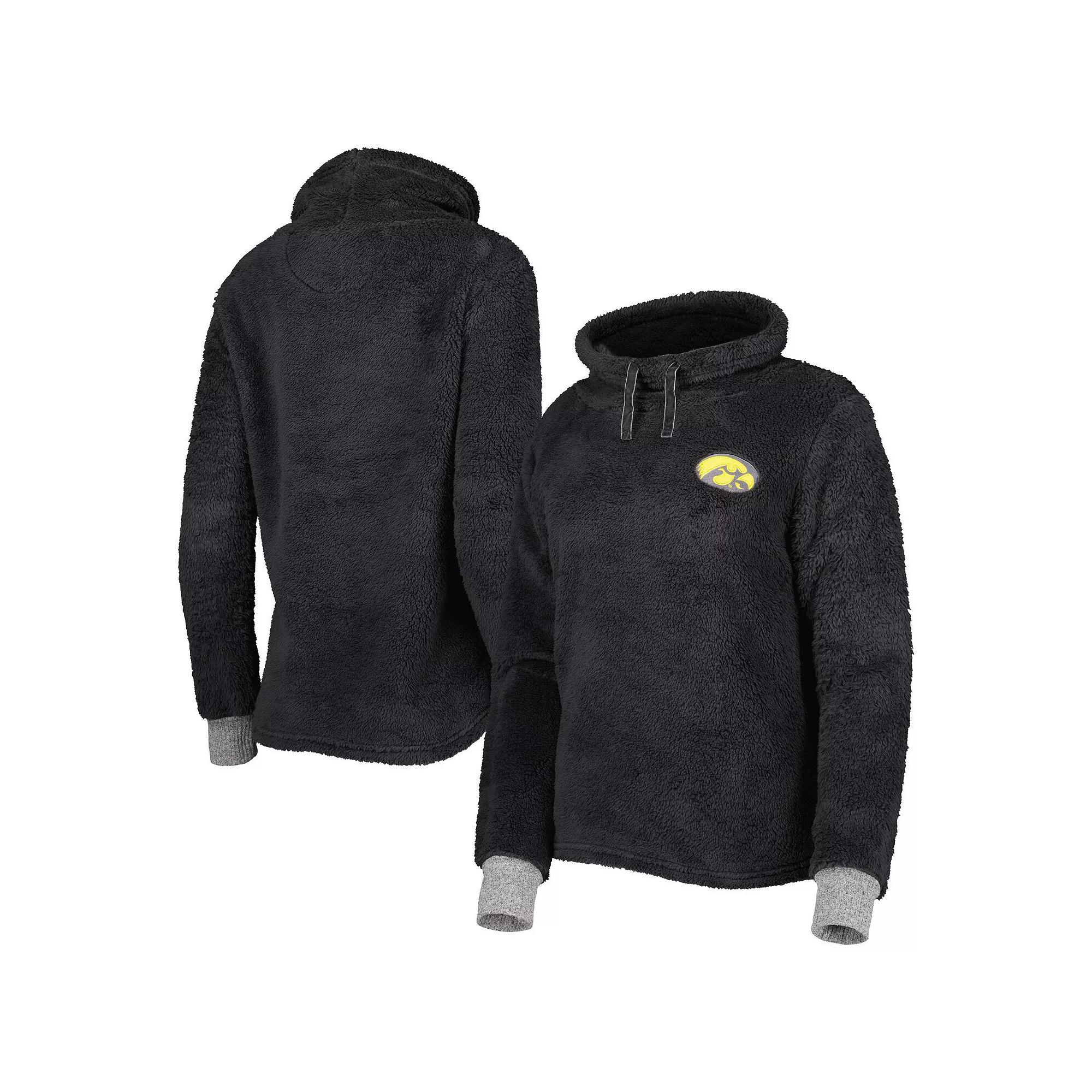Women's Charcoal Iowa Hawkeyes Fluffy Cowl Pullover Hoodie, Size: Small Product Image