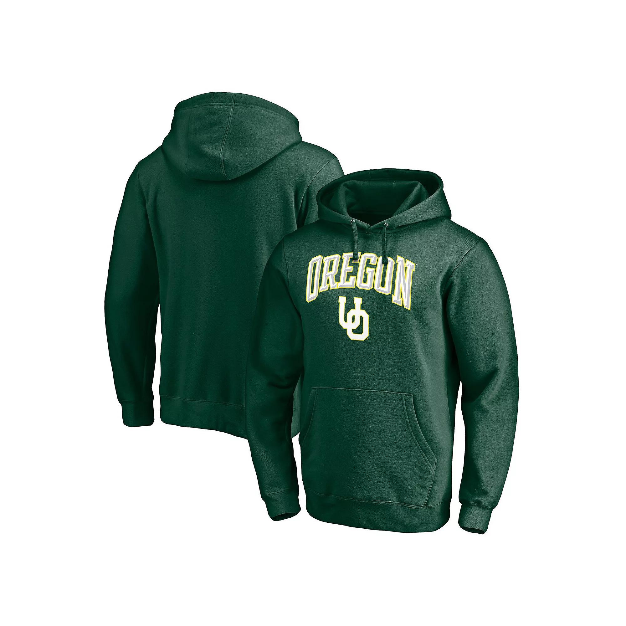 Men's Fanatics Green Oregon Ducks Traditional Bevel Pullover Hoodie, Size: Medium Product Image