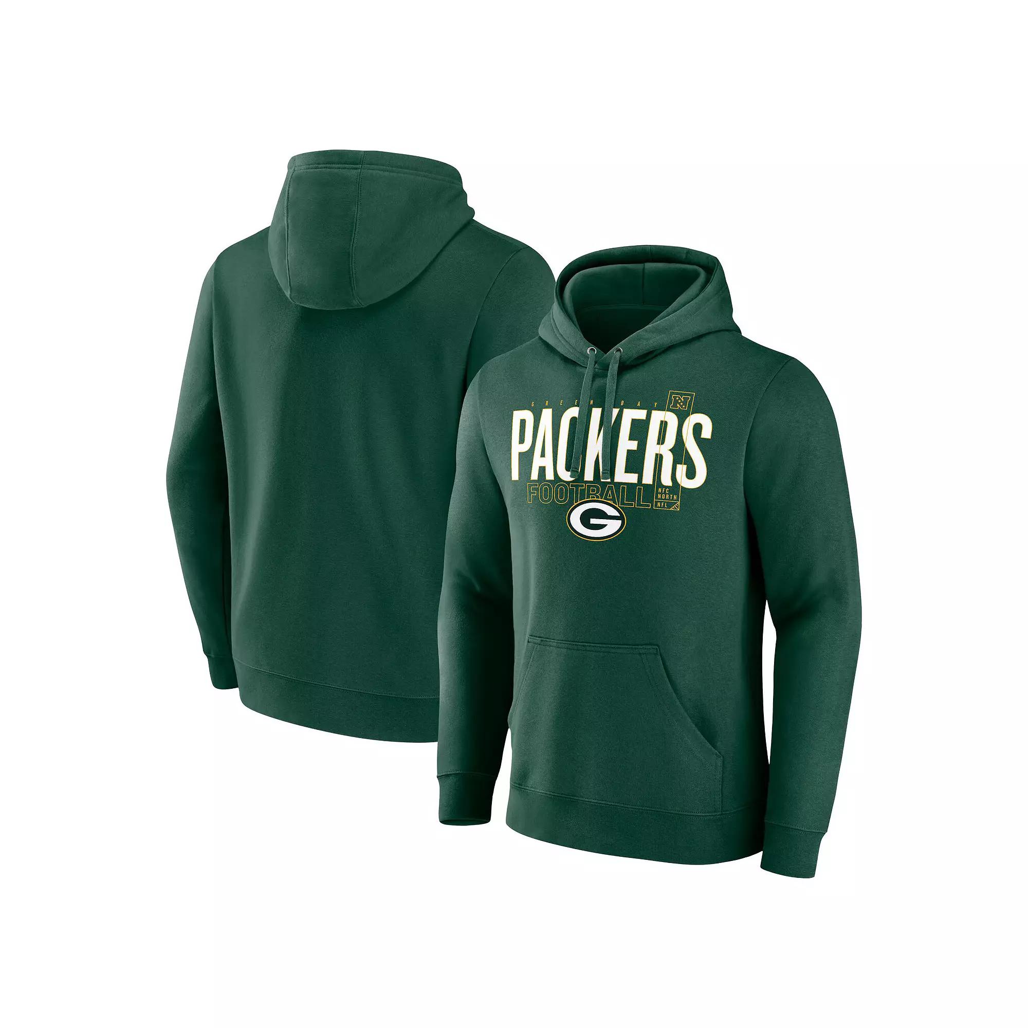 Men's Fanatics Green Green Bay Packers Pylon Outline Pullover Hoodie,  Product Image