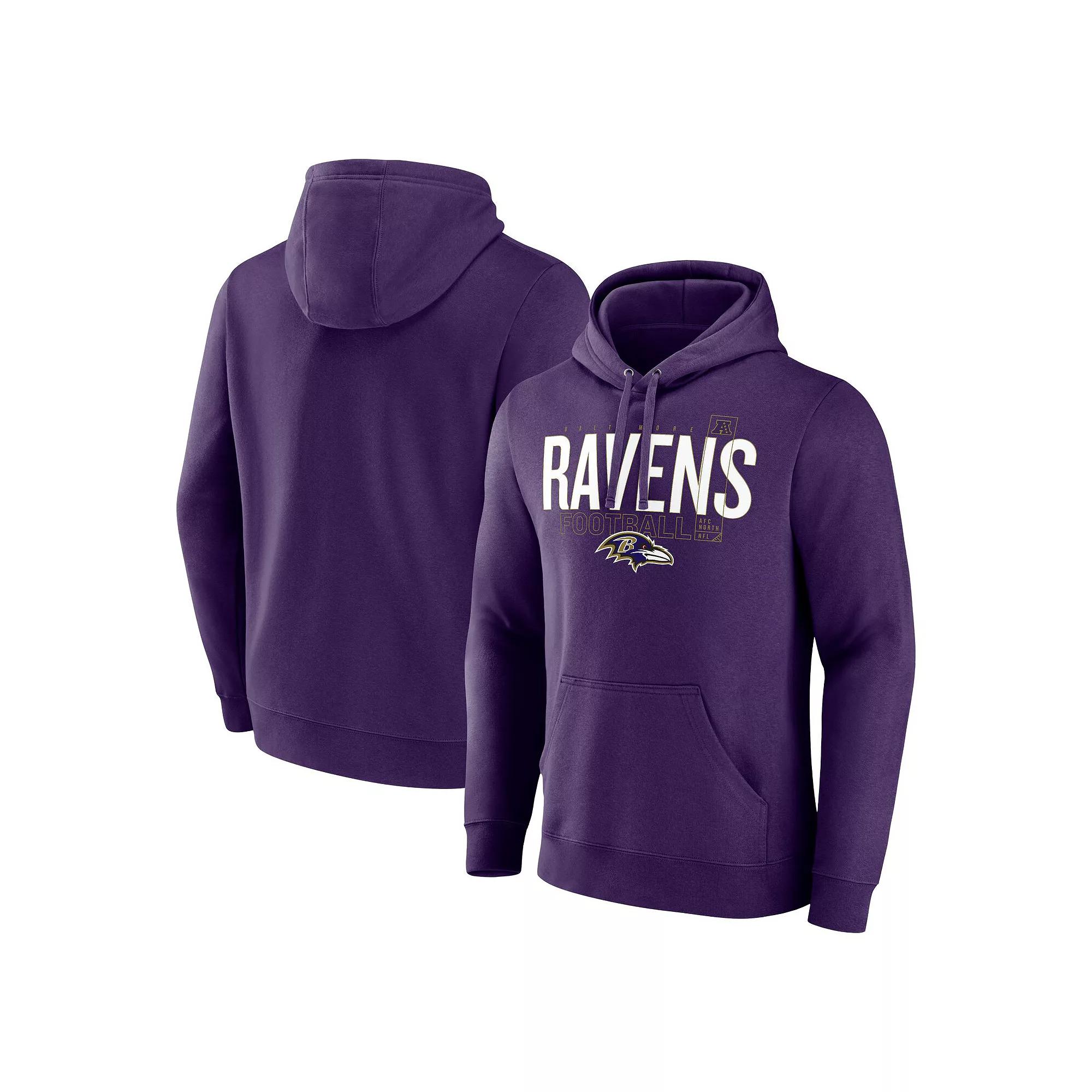 Men's Fanatics Purple Baltimore Ravens Pylon Outline Pullover Hoodie,  Product Image