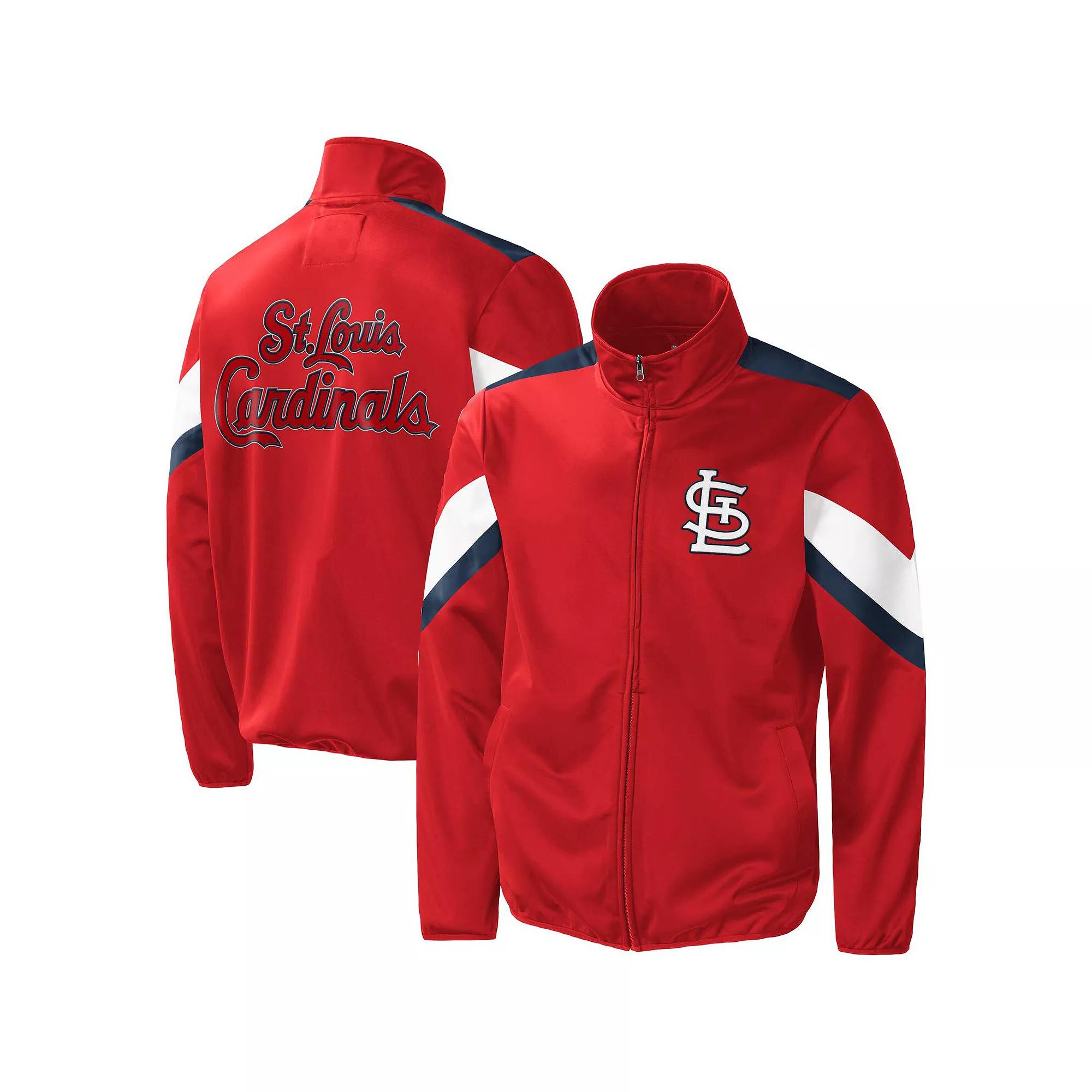 Men's G-III Sports by Carl Banks Red St. Louis Cardinals Earned Run Full-Zip Jacket,  Product Image