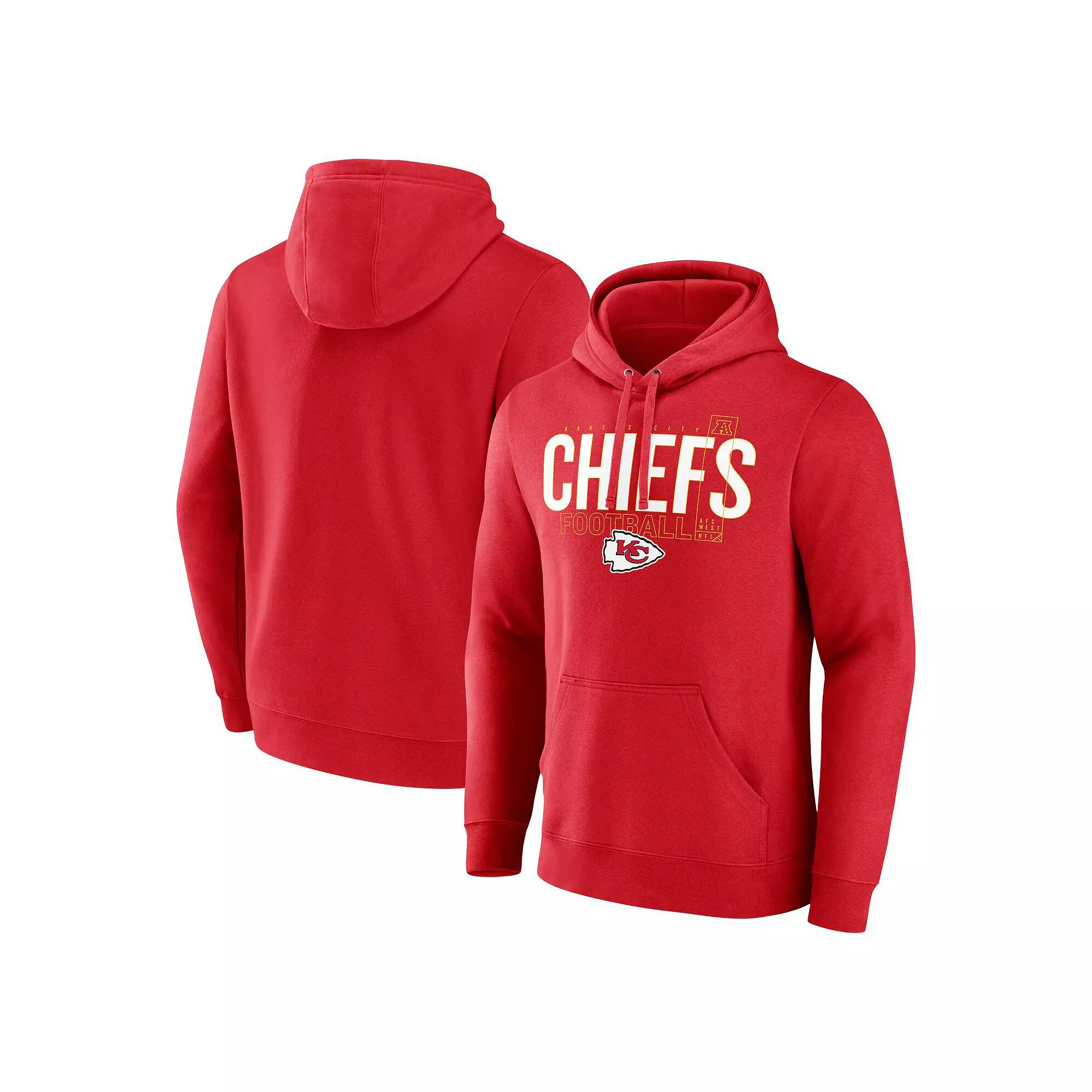 Men's Fanatics Red Kansas City Chiefs Pylon Outline Pullover Hoodie, Size: 2XL Product Image