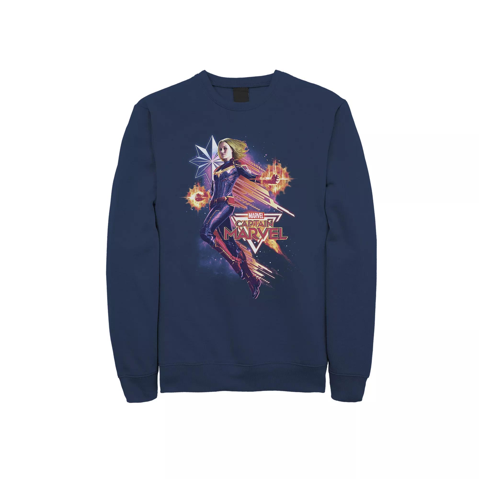 Men's DC Comics Superman Smash Rocks Vintage Poster Sweatshirt,  Product Image