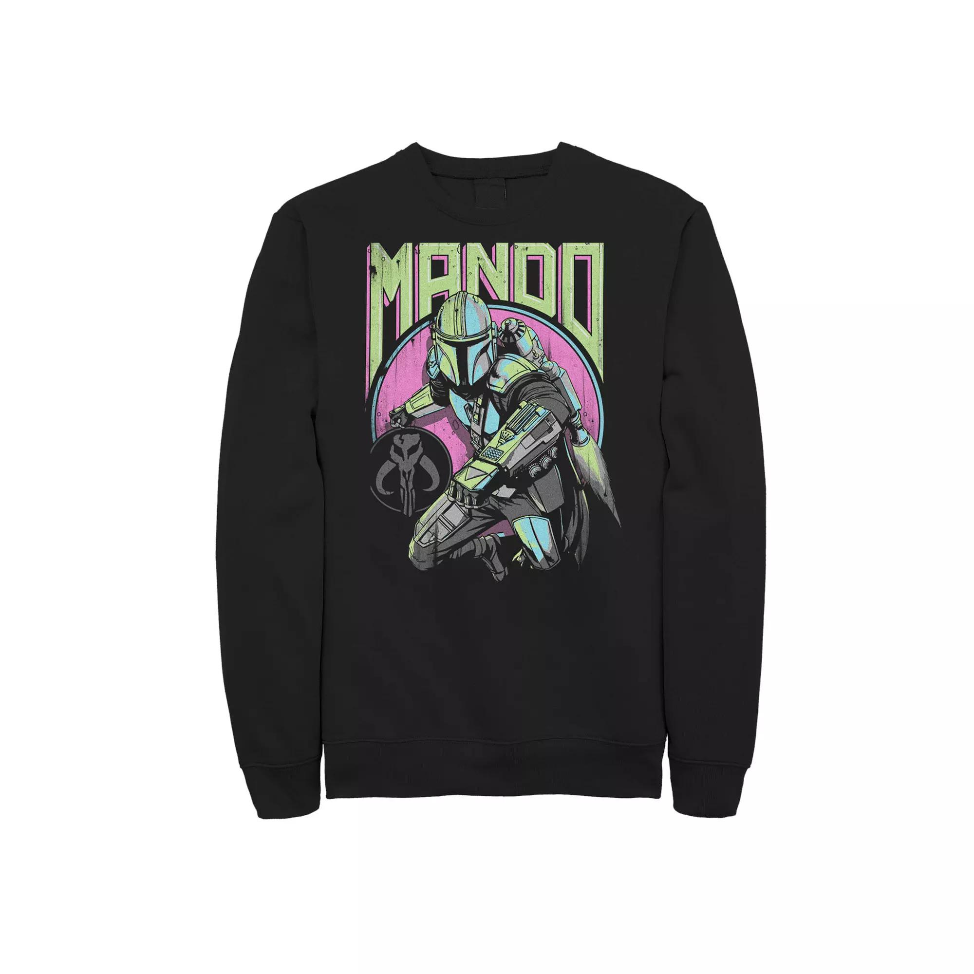 Big & Tall Star Wars The Mandalorian Mando New Wave and Icon Sweatshirt, Men's,  Product Image