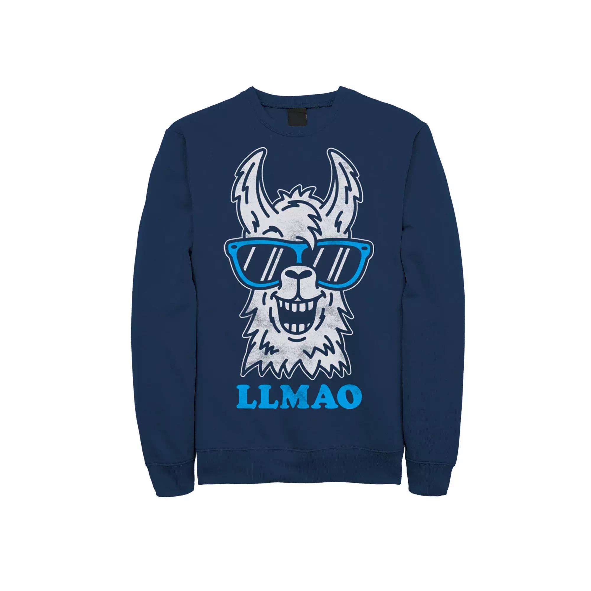 Men's Fifth Sun Llmao Llama Line Art Sweatshirt,  Product Image