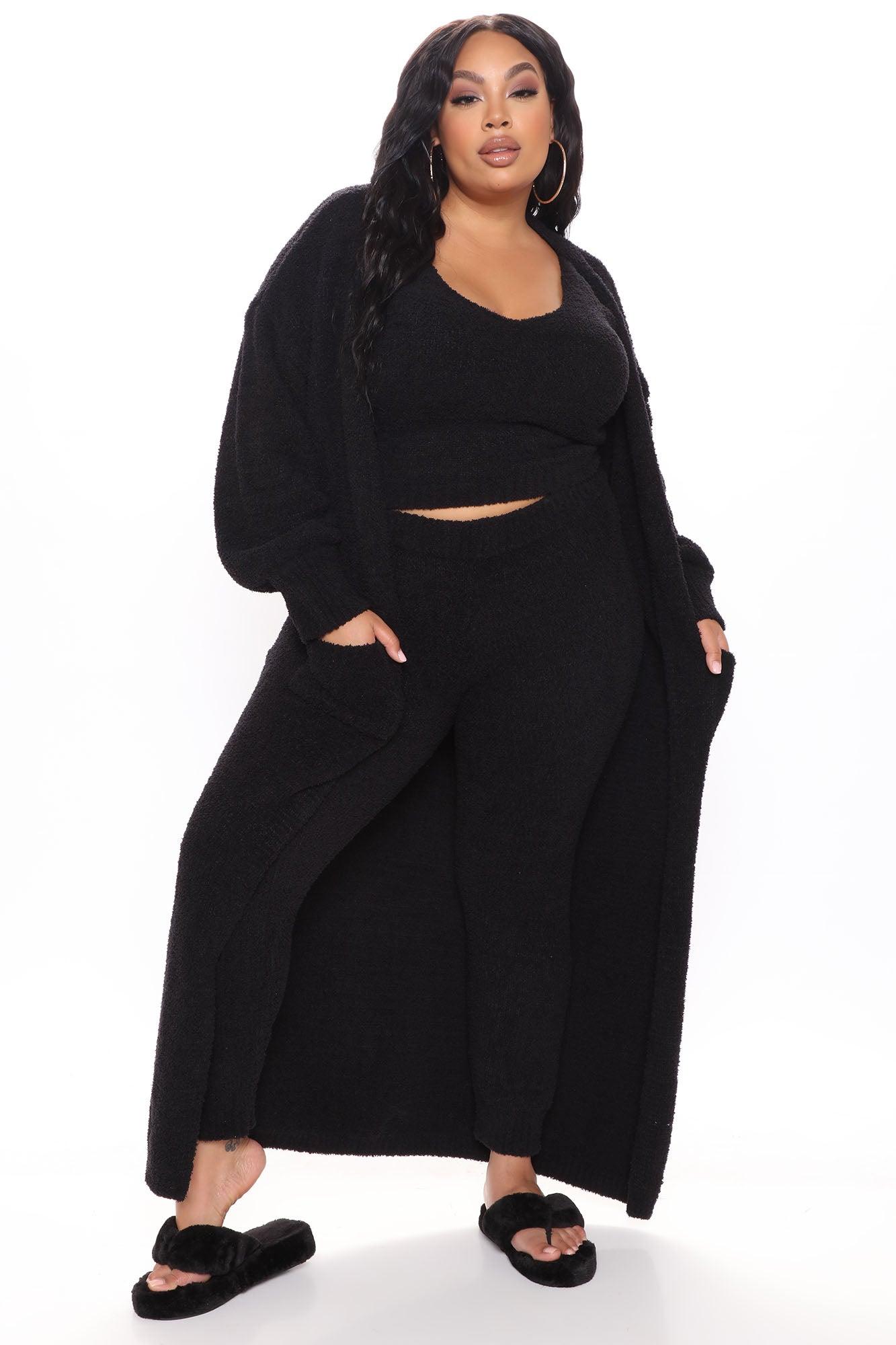 Living So Cozy 3 Piece Legging Set - Black Female Product Image