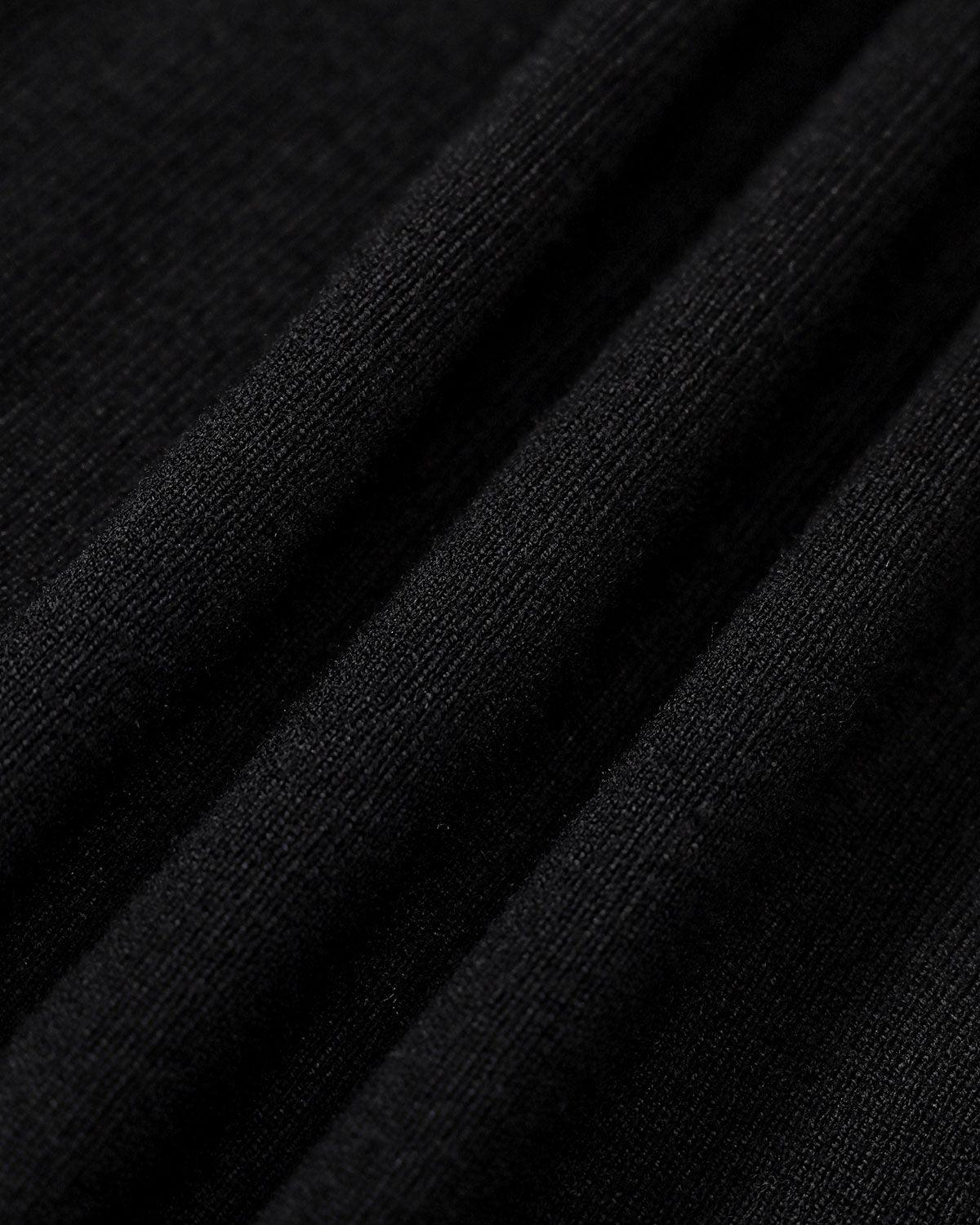 Women's Black Contrasting Knit Mini Dress Female Product Image