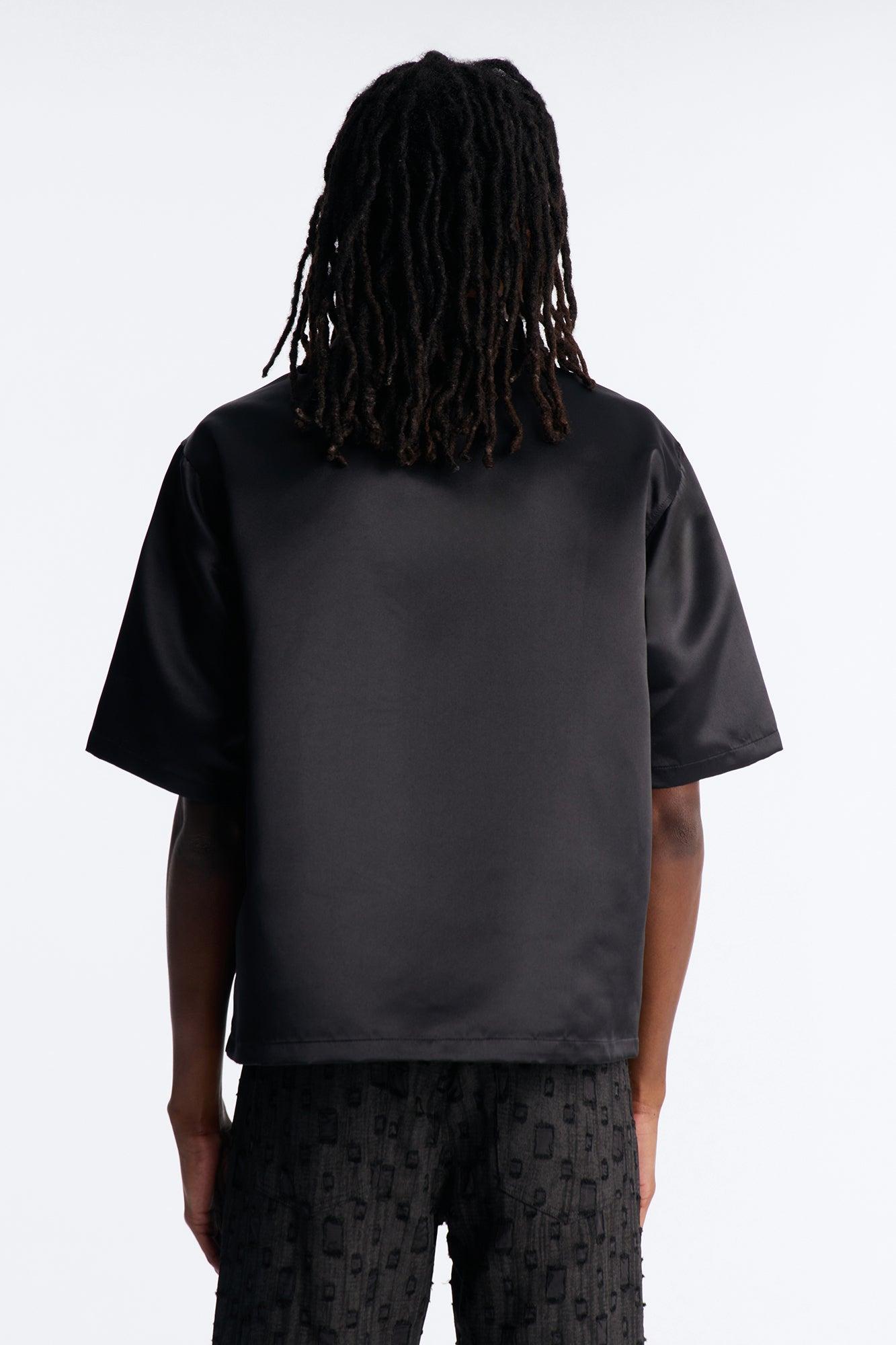 Boxy Tribeca Gloss Utility Shirt - Black Male Product Image