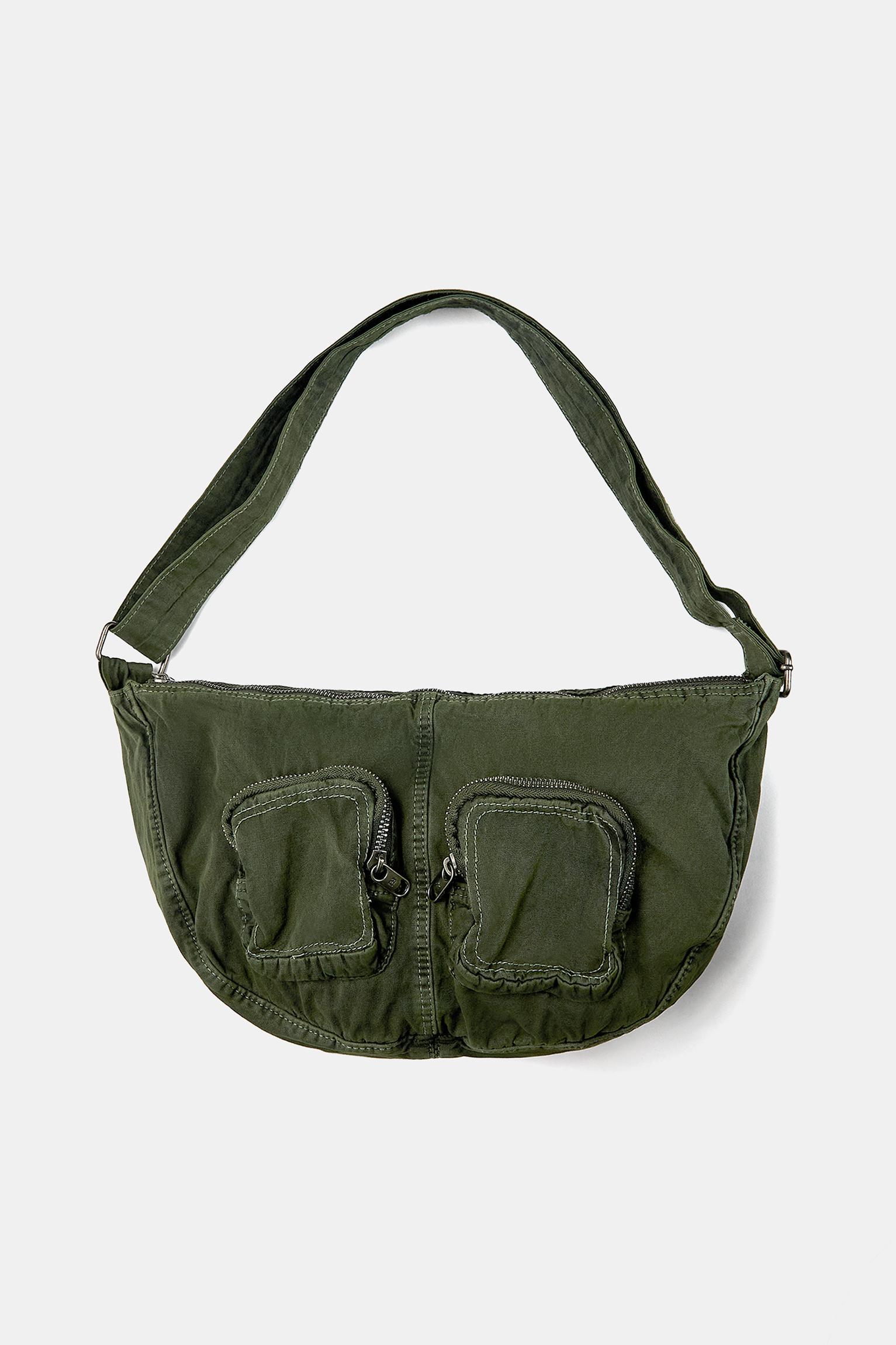 Canvas crossbody bag with pockets Product Image