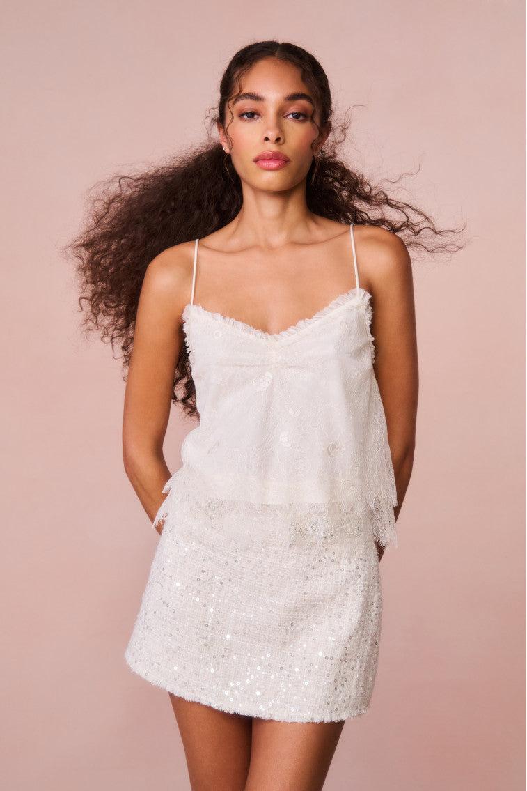 Ferni Lace Cami Top - IVORY Product Image