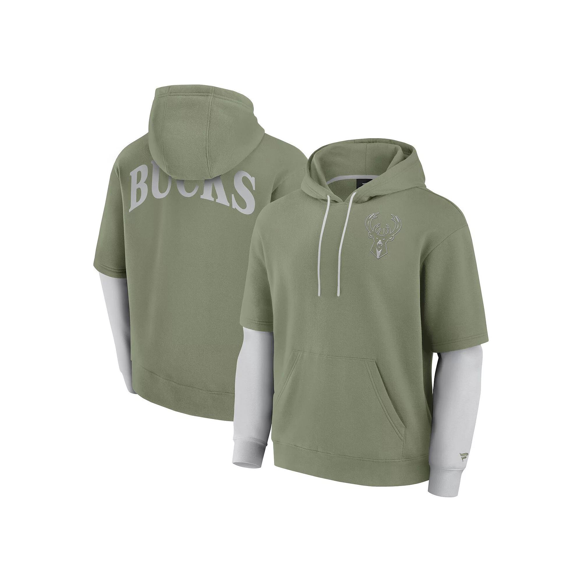 Men's Fanatics Olive Phoenix Suns Elements Sleek Pullover Hoodie,  Product Image