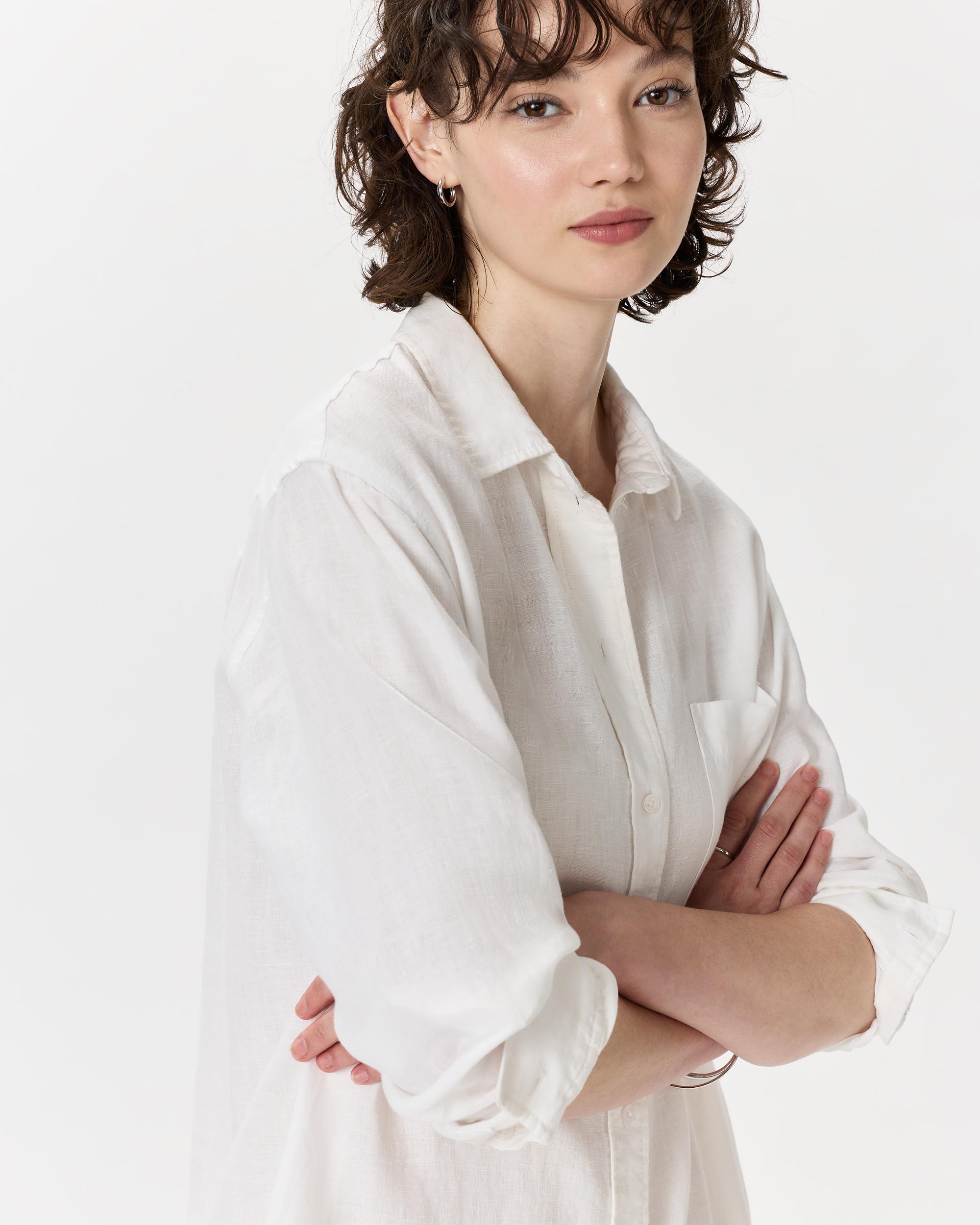 Quince | Women's 100% European Linen Shirt Dress Size XS, Organic Linen Product Image