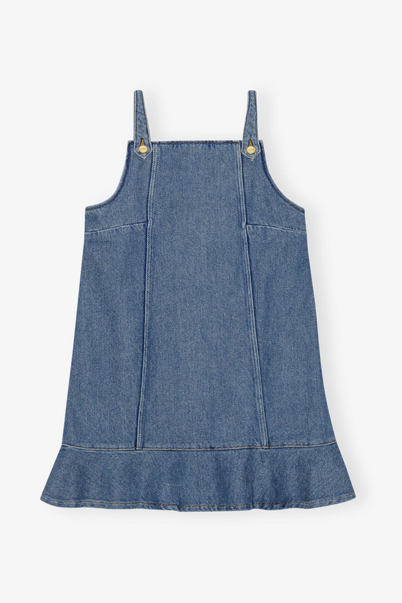 Blue Denim Mini Dress Product Image