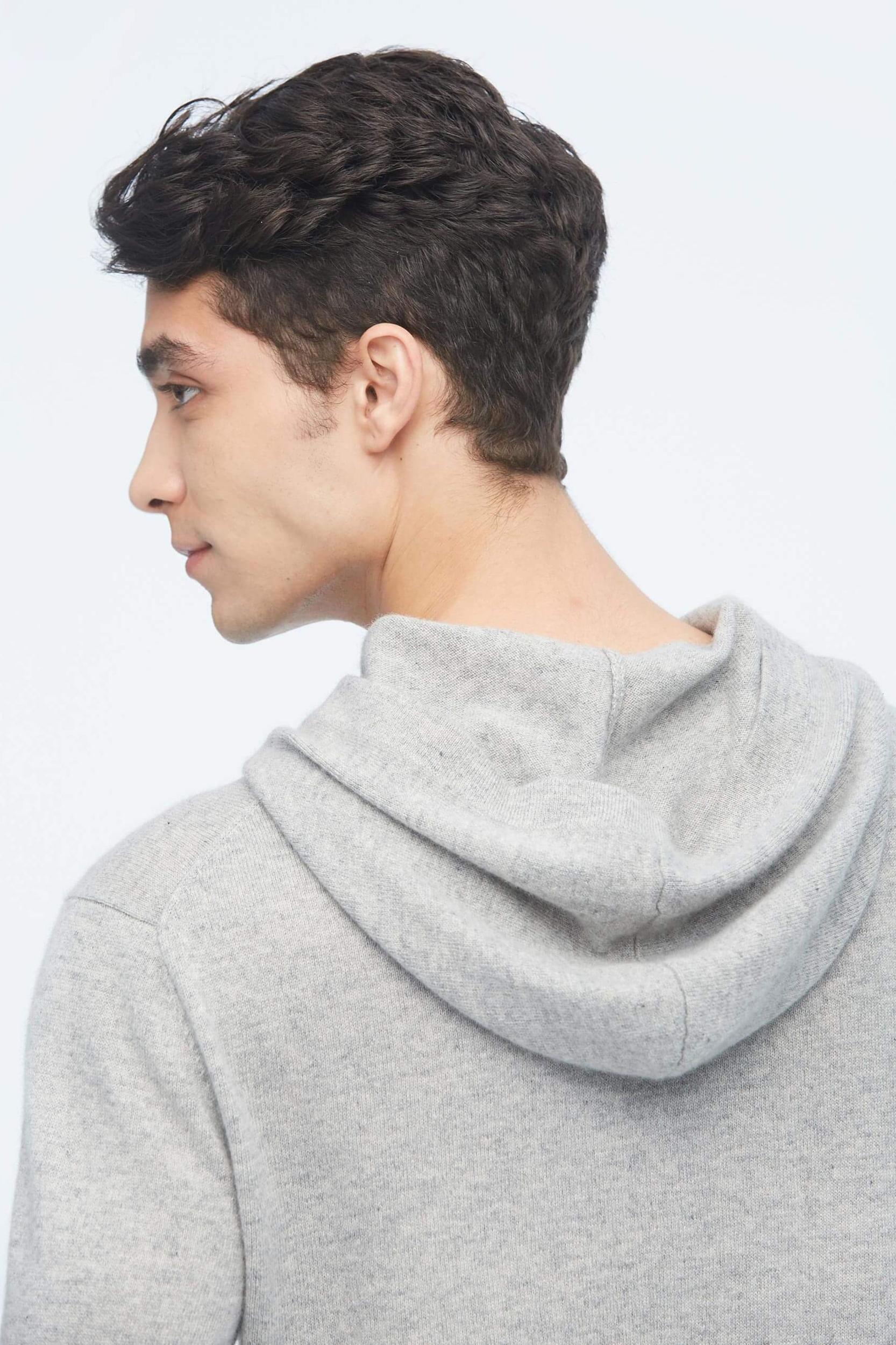 Cashmere Pullover Hoodie For Men Product Image
