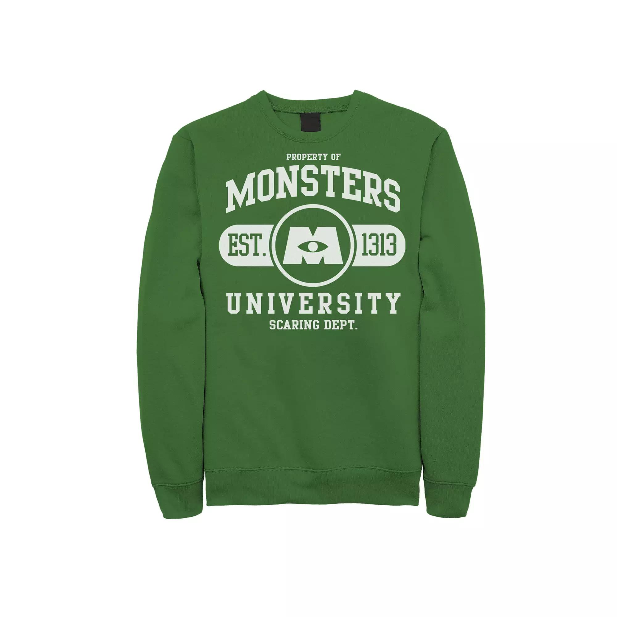 Men's Jurassic Park Neon Sign Fossil Logo Fleece Pullover,  Product Image