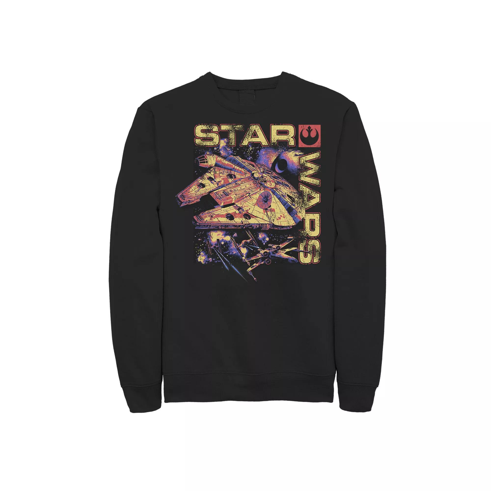 Men's Star Wars Falcon Color Ship Sweatshirt,  Product Image
