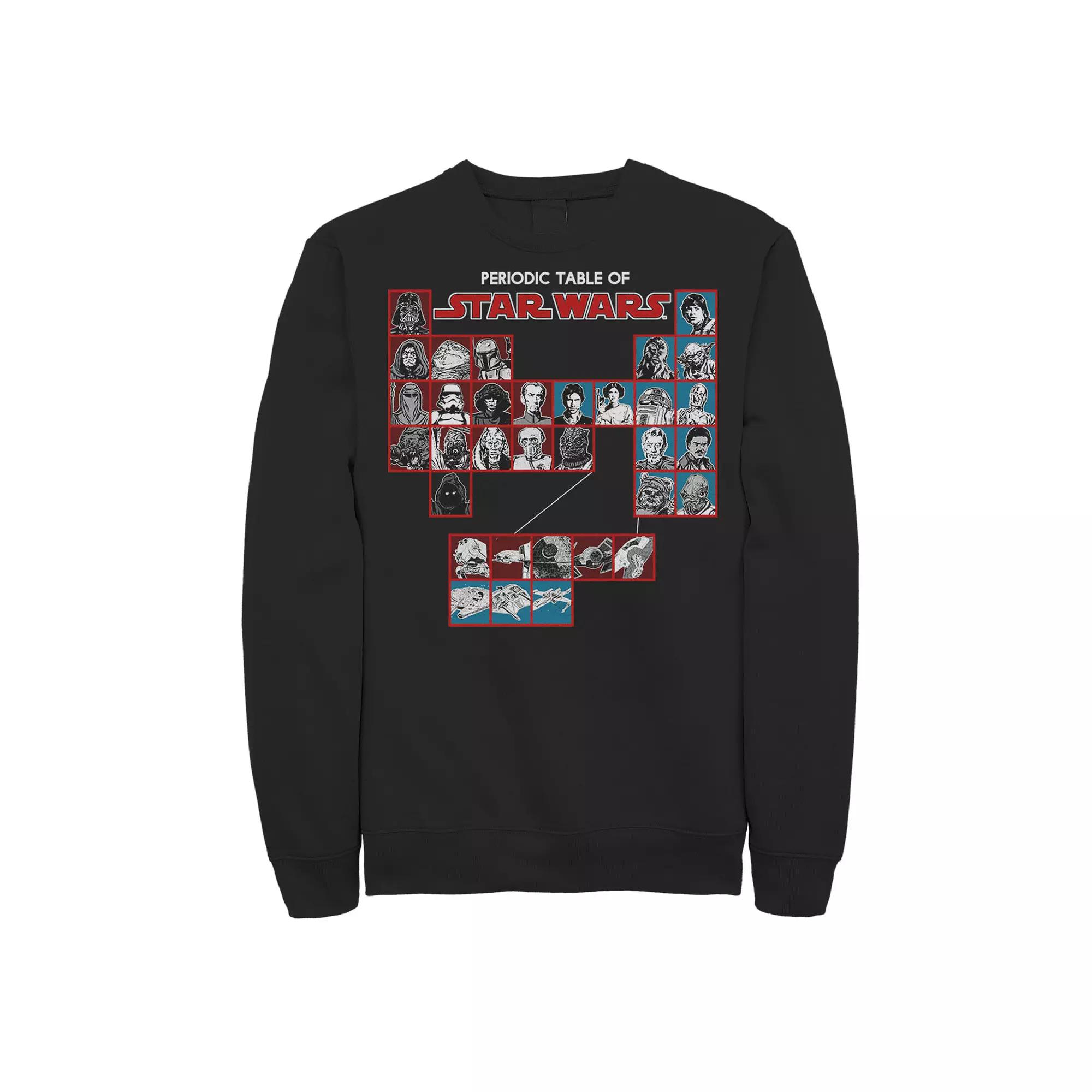 Men's Star Wars Periodic Table Of Characters Group Shot Sweatshirt,  Product Image