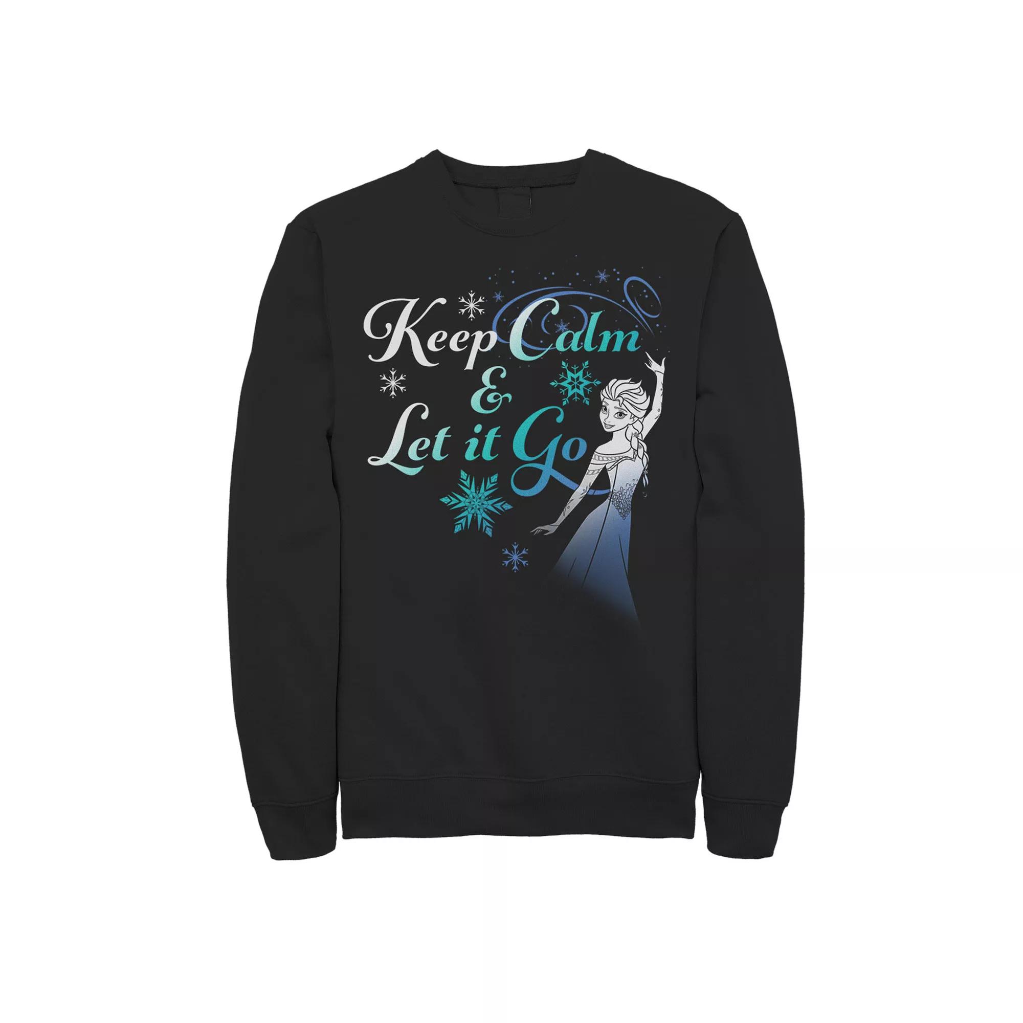 Men's Disney's Frozen Elsa Keep Calm & Let It Go Sweatshirt,  Product Image