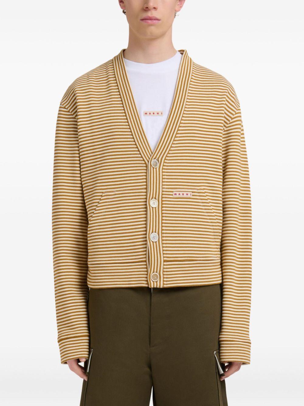 striped button-up cardigan Product Image