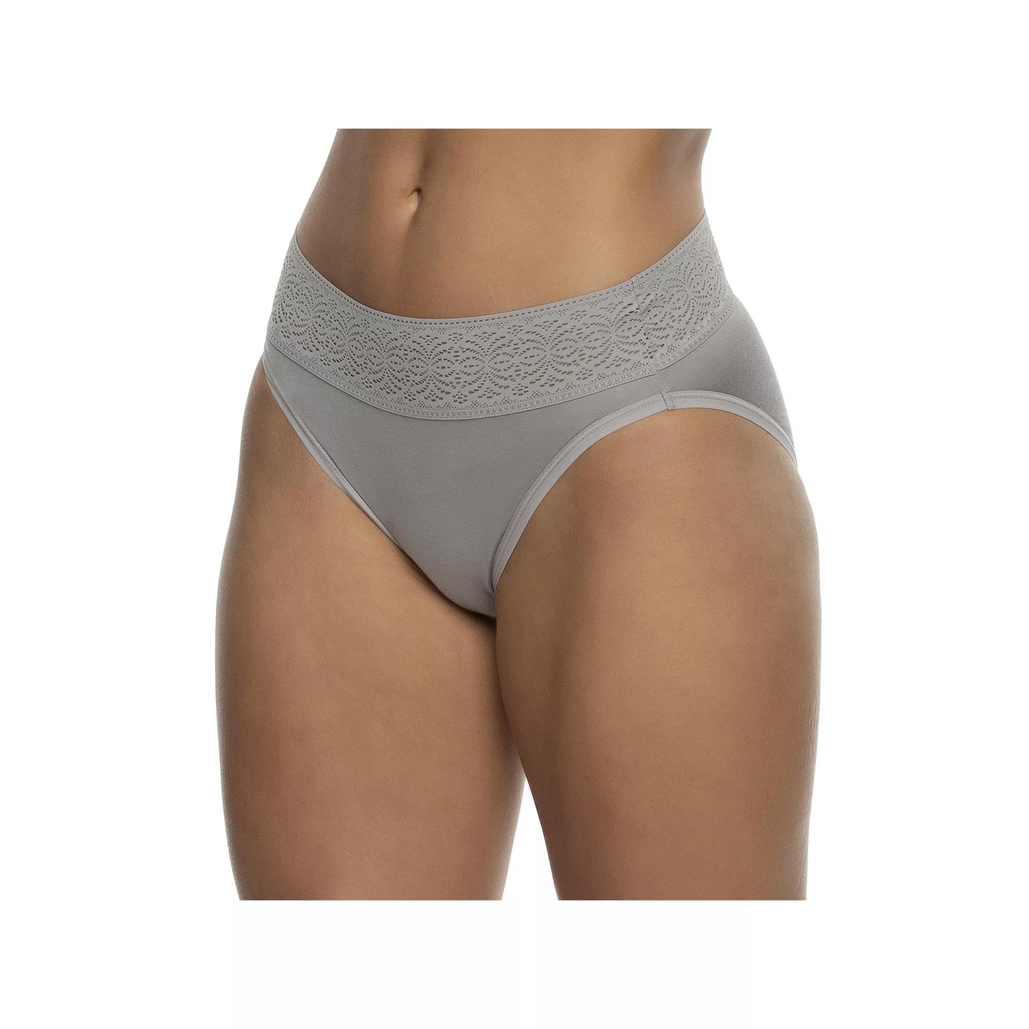 Women's Jezebel Serene High-Cut Panty 630164, Size: Small, Gray Product Image
