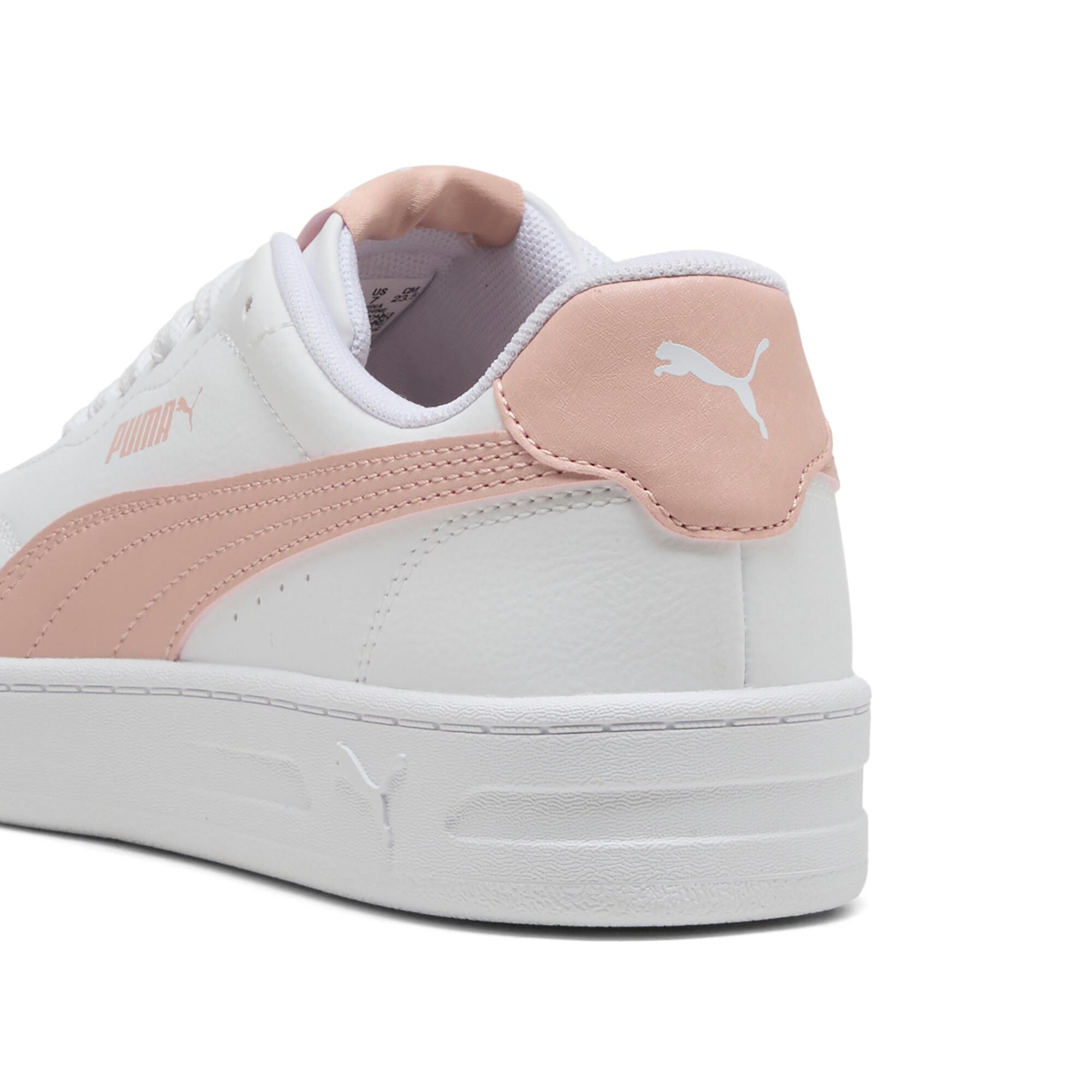 PUMA Court Lally Women Shoes in White/Rose Quartz Product Image