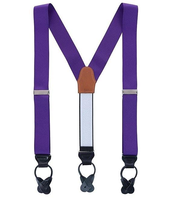 Trafalgar Phoenix Grosgrain Non-Stretch Ribbon Button End Suspenders Product Image