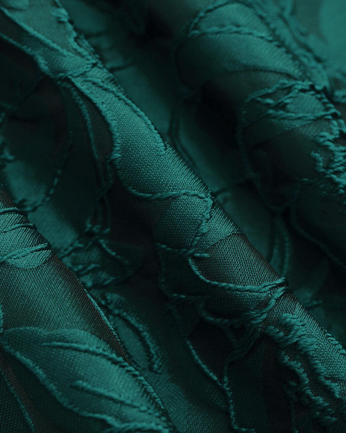 The Red Sweetheart Neck Jacquard Midi Dress Product Image