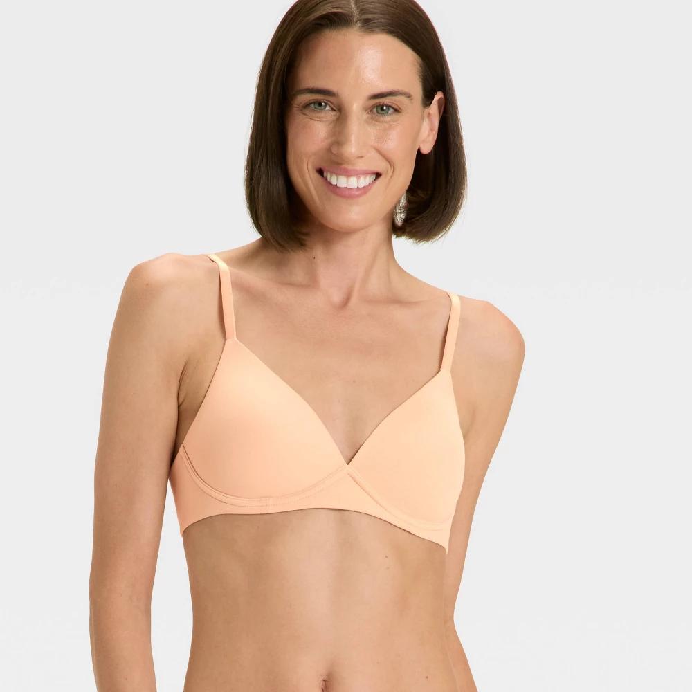 Women's Luxe Stretch Wirefree Plunge Bra - Auden™ Black 34DDD Product Image