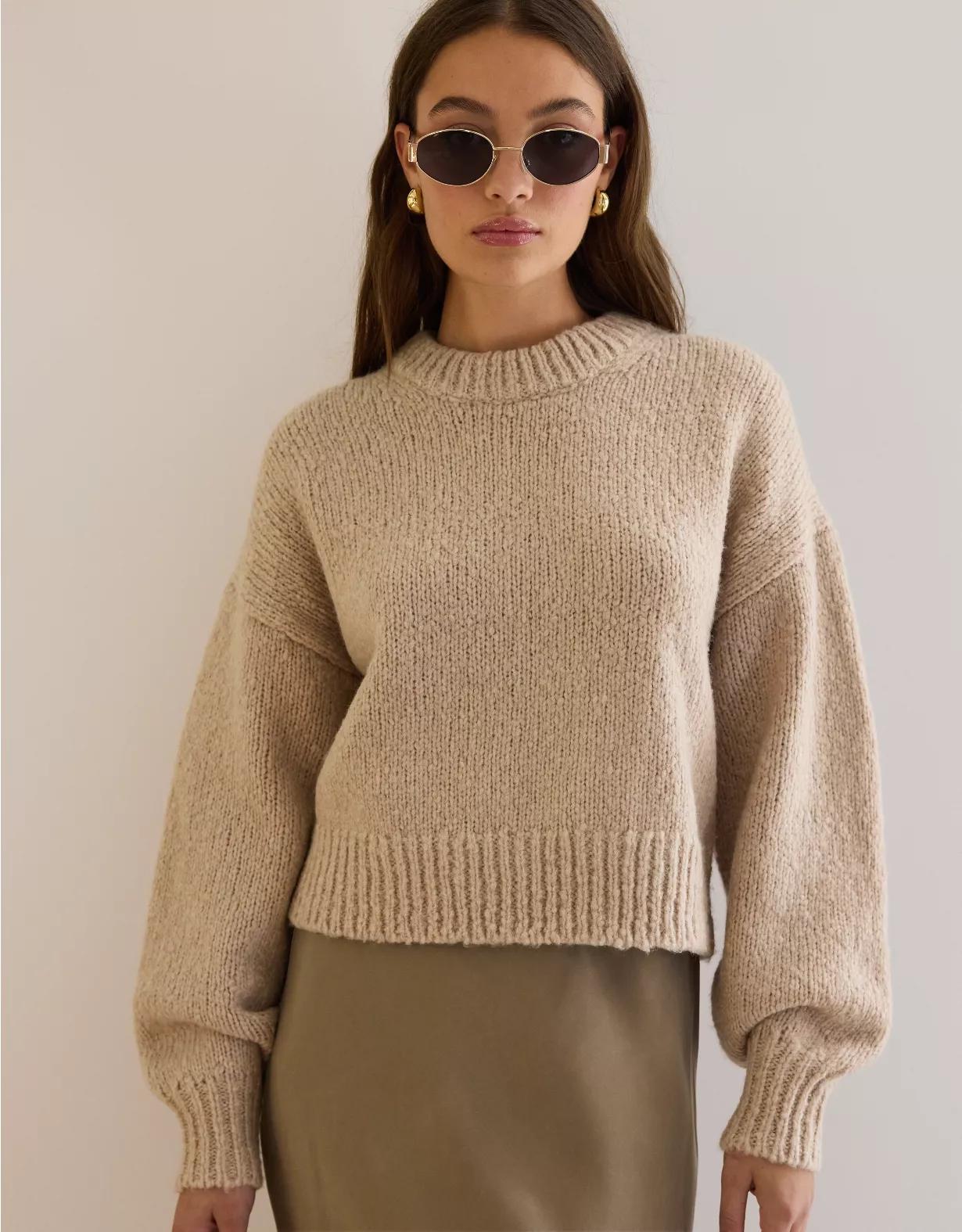 AE77 Premium Cocoon Crew Neck Sweater Product Image