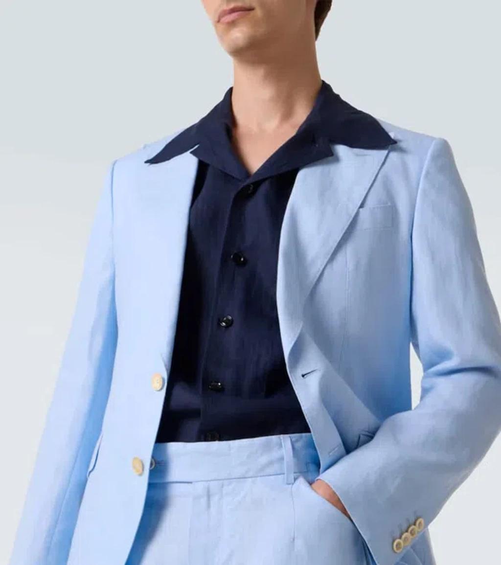 DOLCE & GABBANA Single-breasted Blazer In Blue Product Image