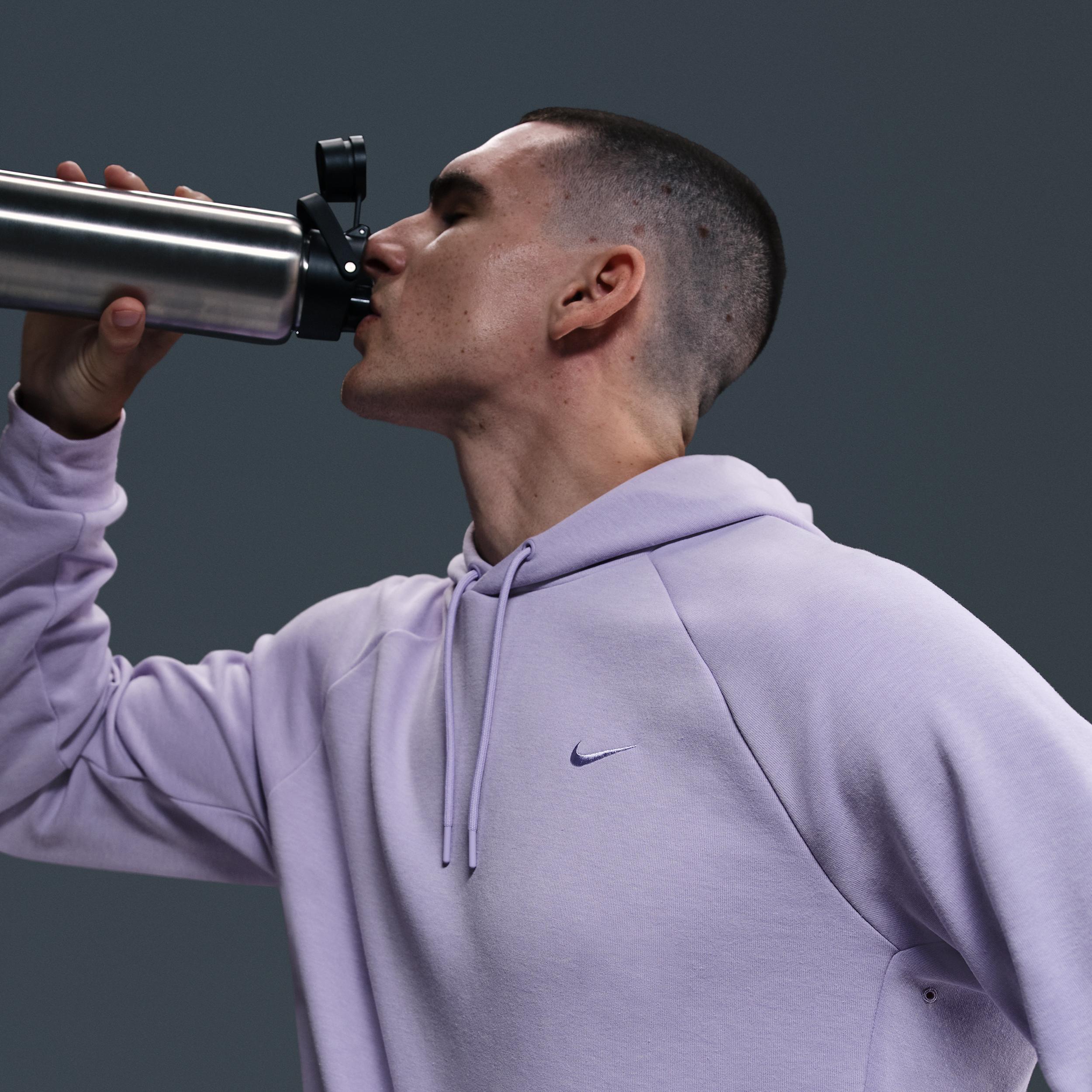 Nike Mens Primary Fleece Dri-FIT UV Pullover Performance Hoodie | FZ0969-515 Product Image