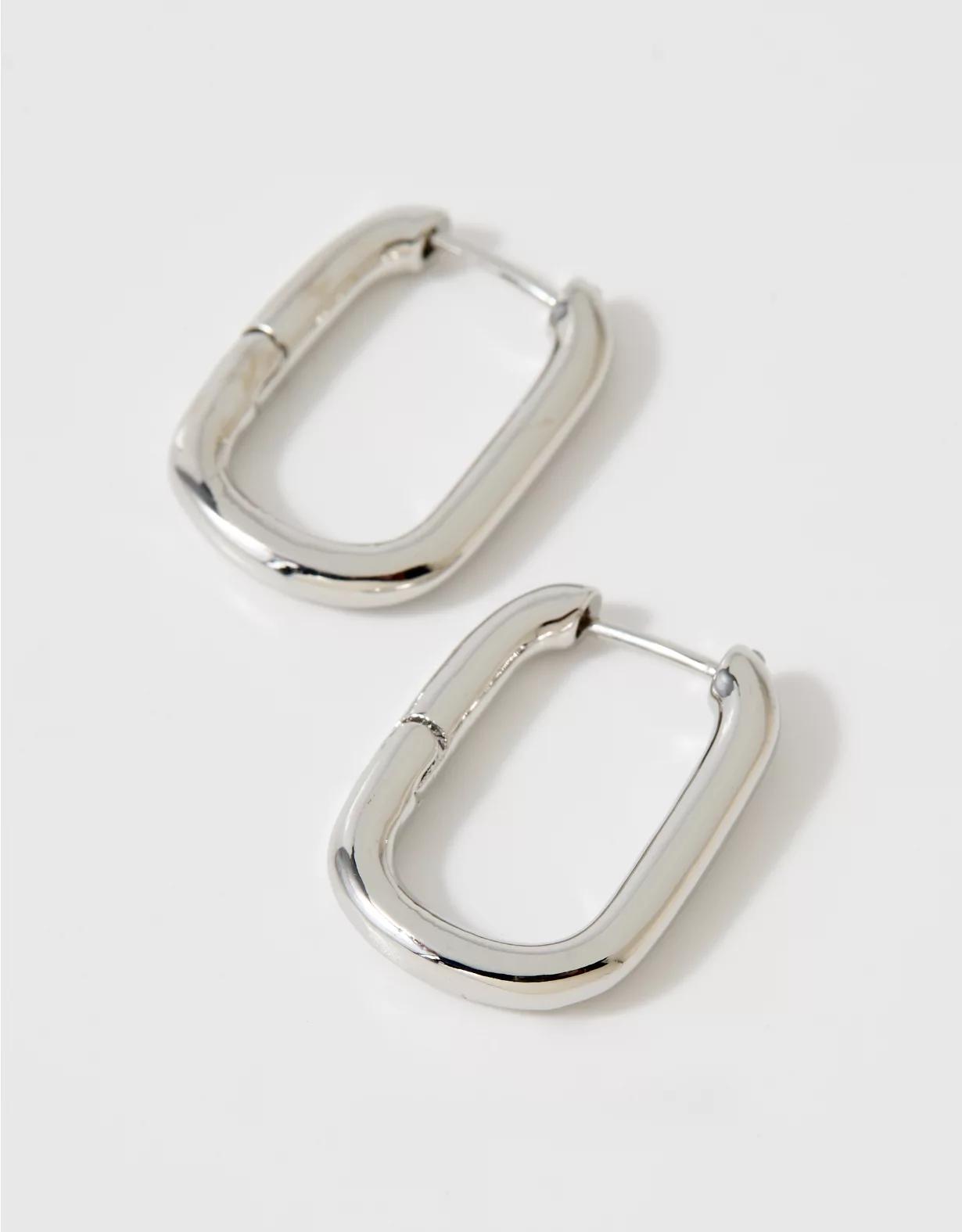 Aerie Oversized Paperclip Earrings Product Image