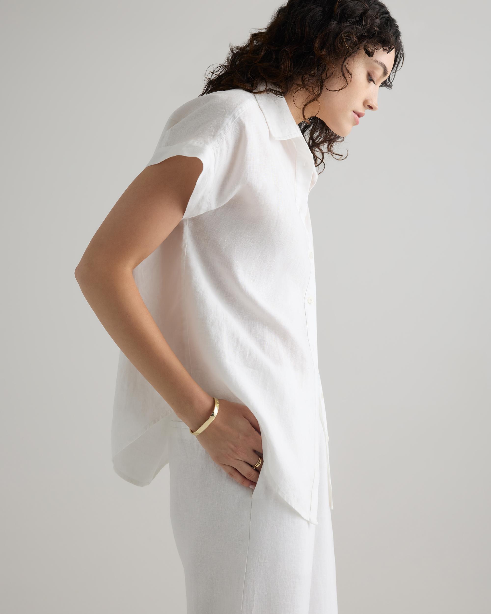 Quince | Women's 100% European Linen Camp Shirt Product Image