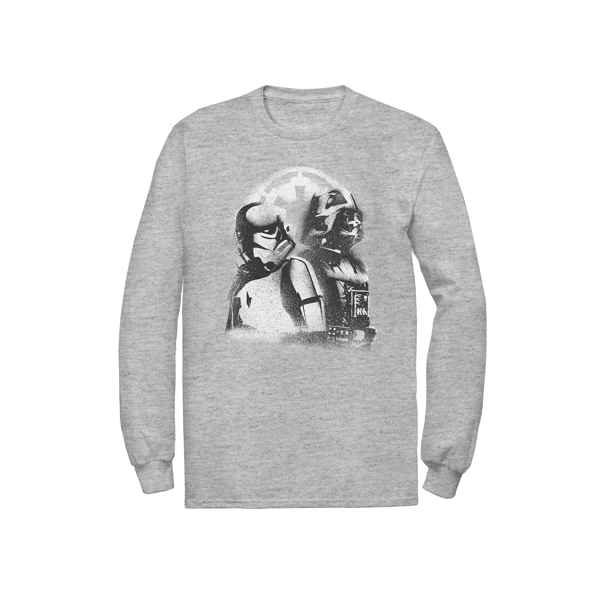 Men's Star Wars Darth Vader And Stormtrooper Spray Paint Tee,  Product Image