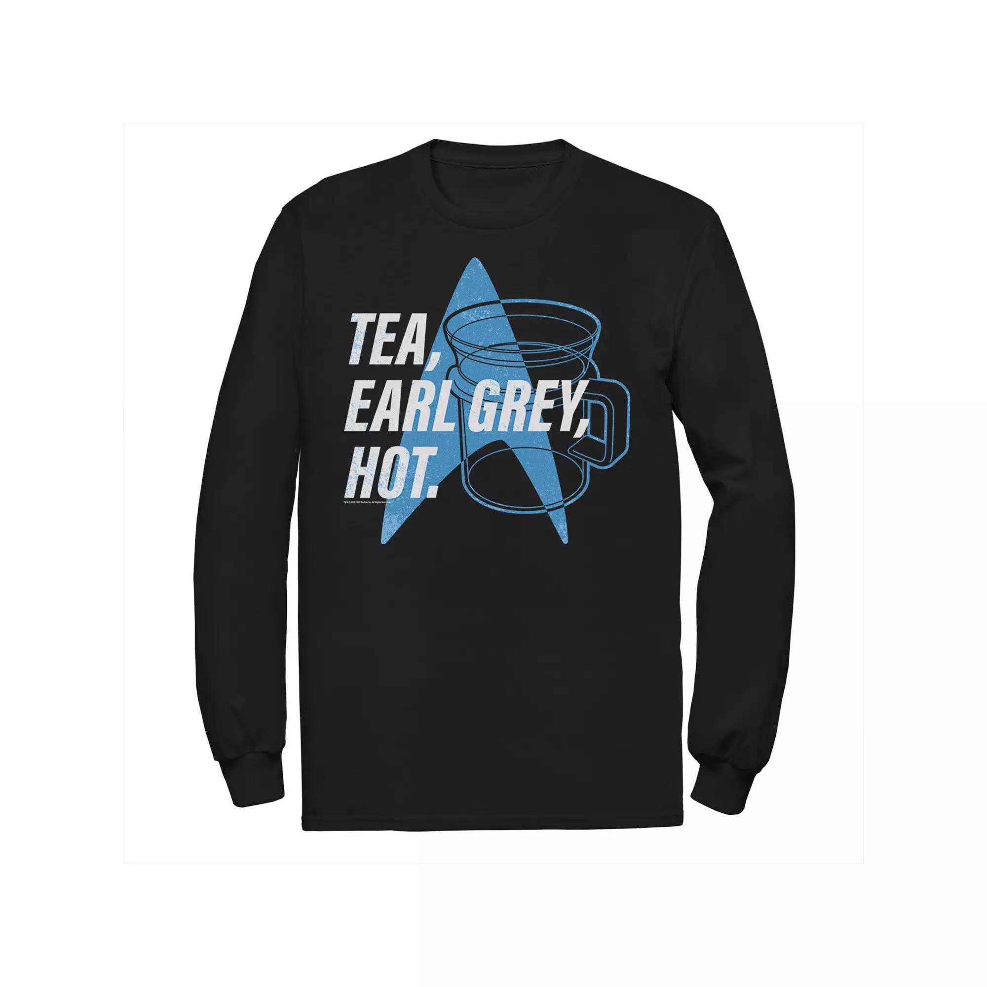 Men's Star Trek Next Generation Tea Earl Grey Tee, Size: 3XL, Black Product Image