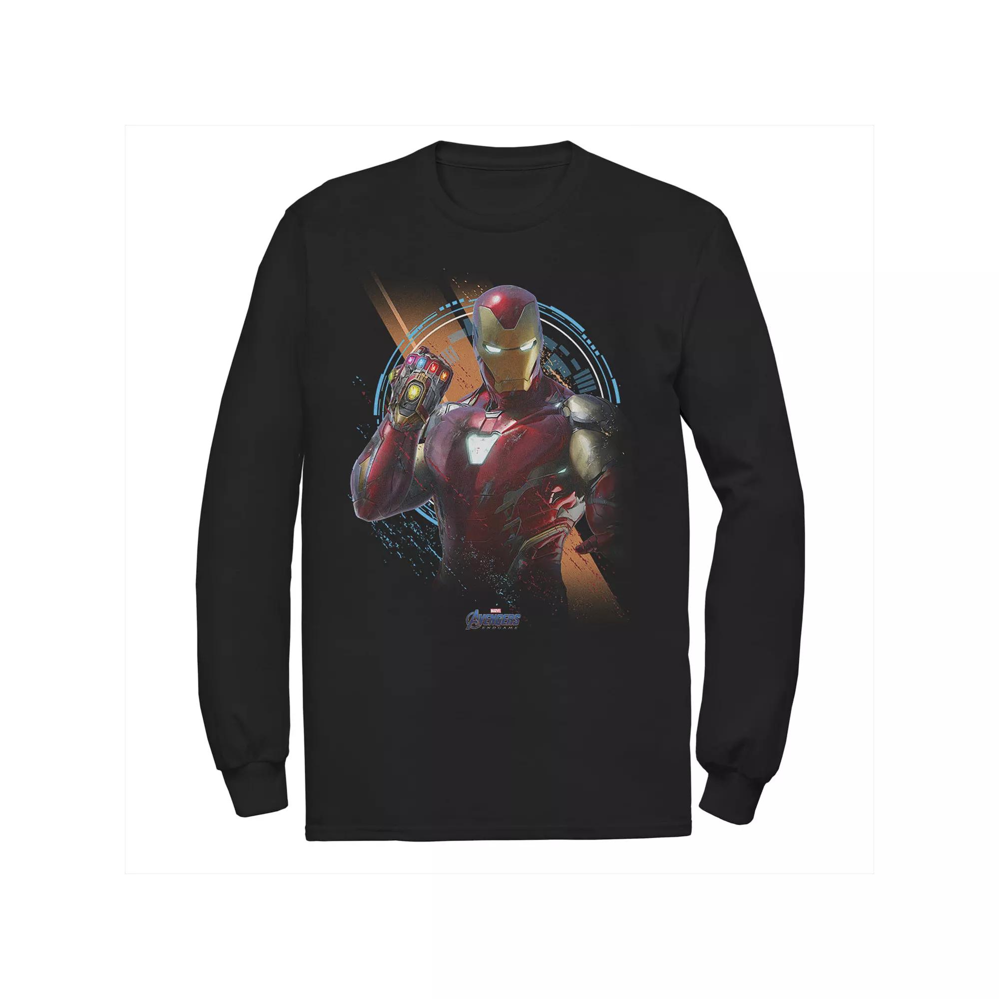 Men's Marvel Avengers Endgame Iron Man Time Travel Platform Logo Tee,  Product Image