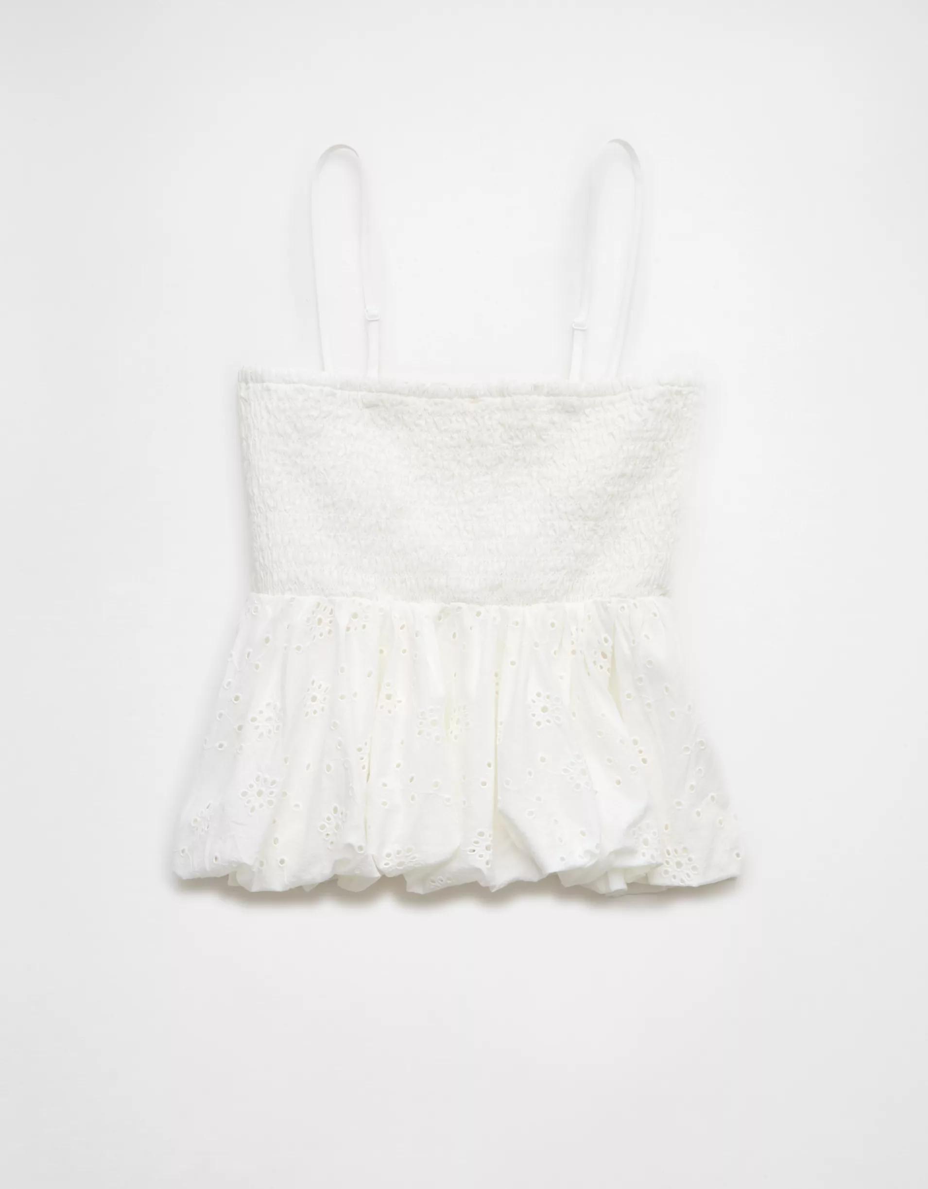 AE Eyelet Bubble Tube Top Product Image