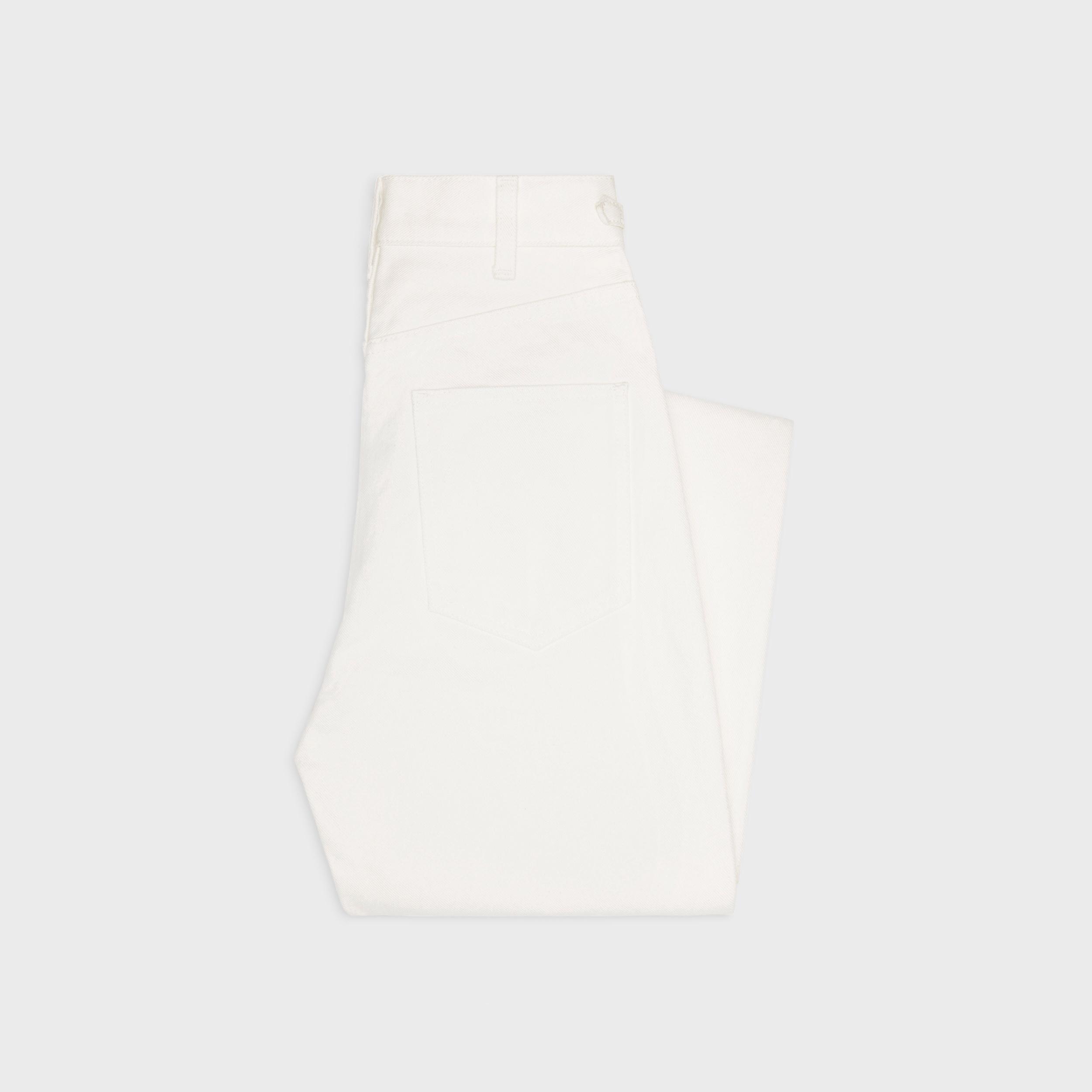 Jane flared jeans in optic white wash denim Product Image