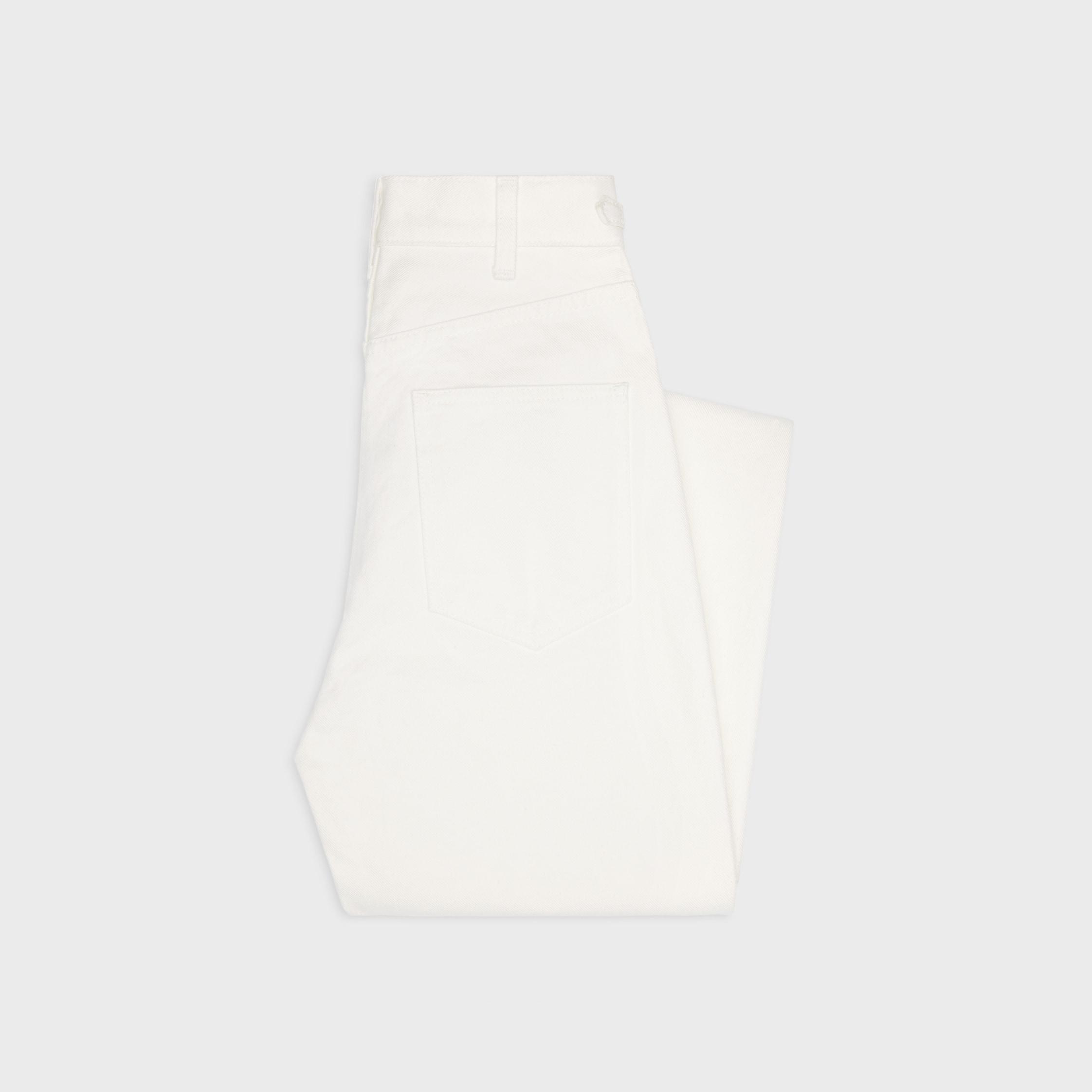 Jane flared jeans in optic white wash denim Product Image