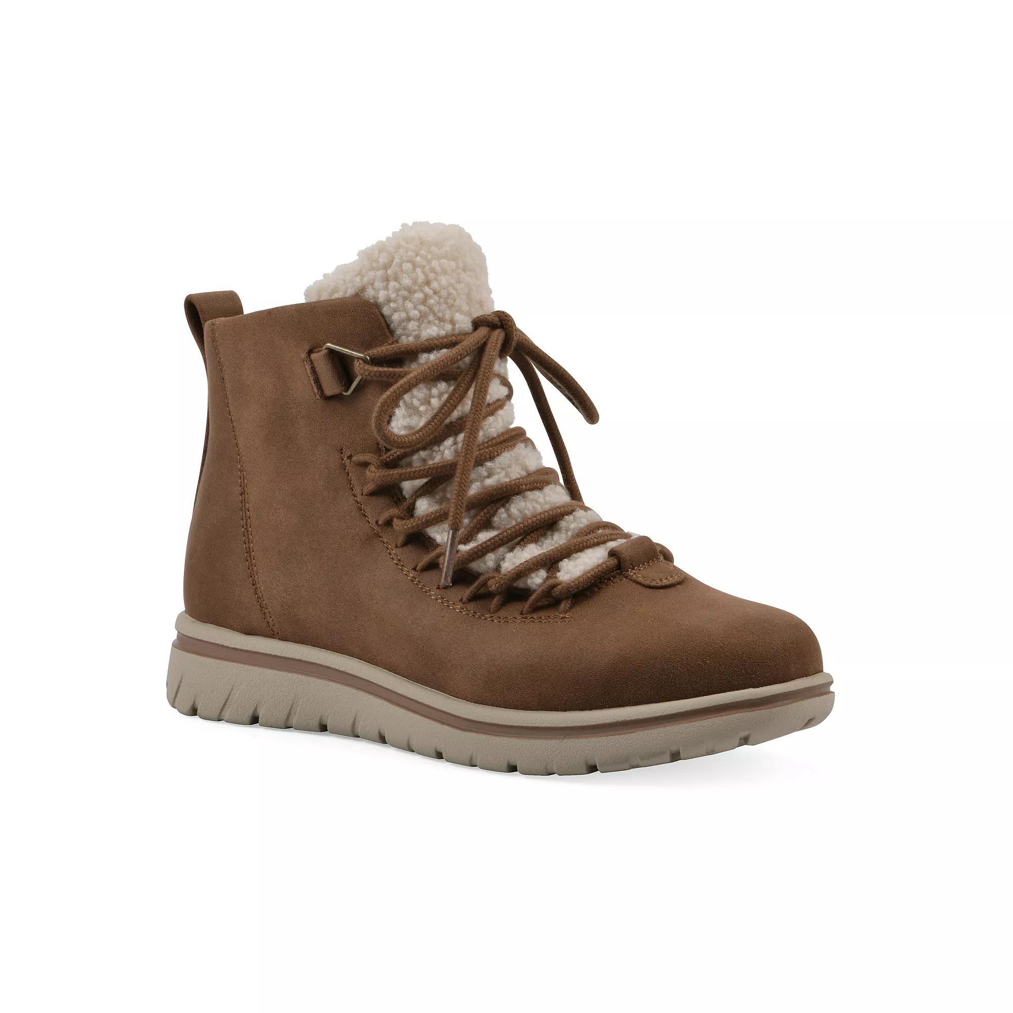 Cliffs by White Mountain Happiest Women's Booties, Size: 8.5 Wide, Lt Brown Fabric Product Image