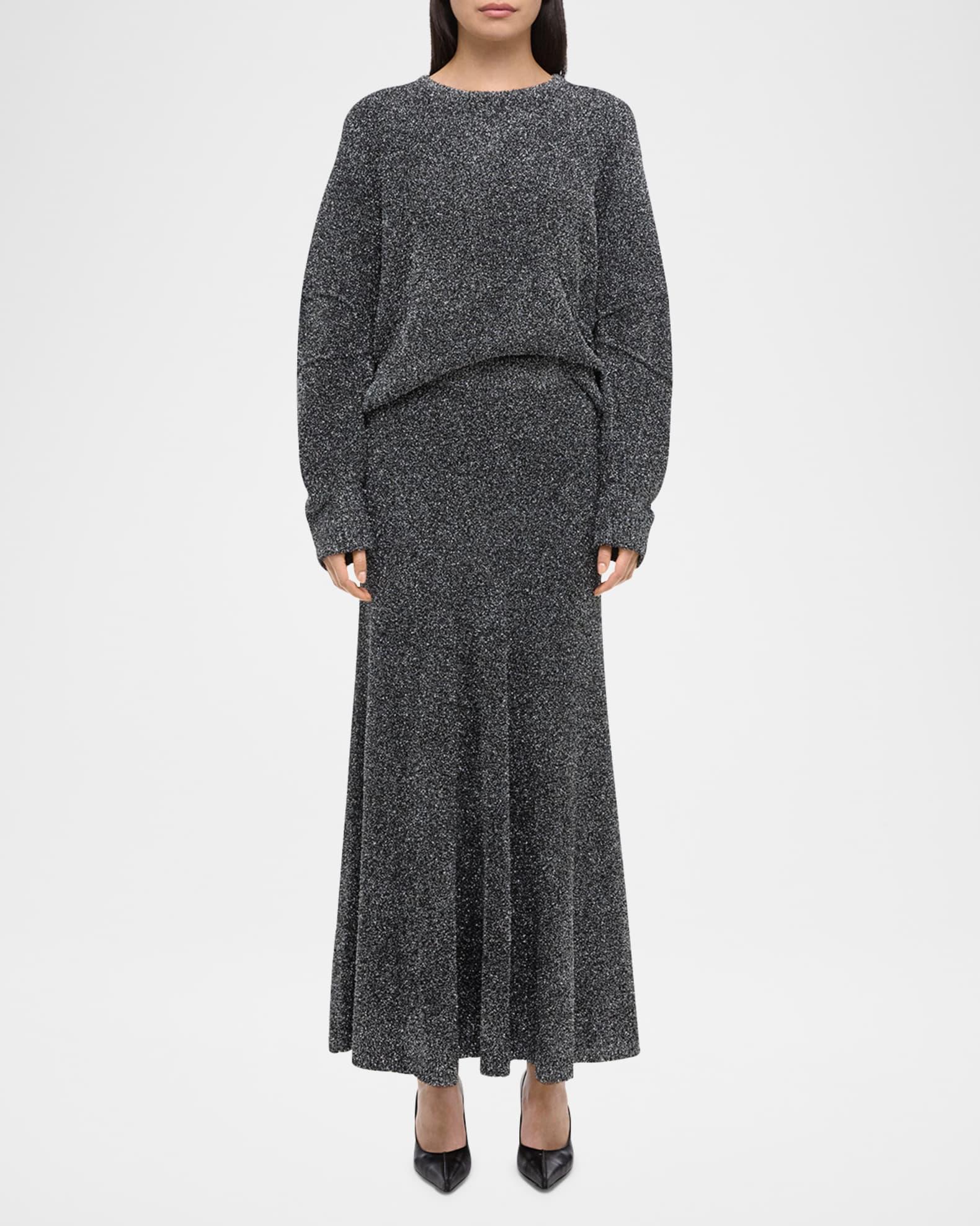 Sparkly Lurex Maxi Skirt Product Image